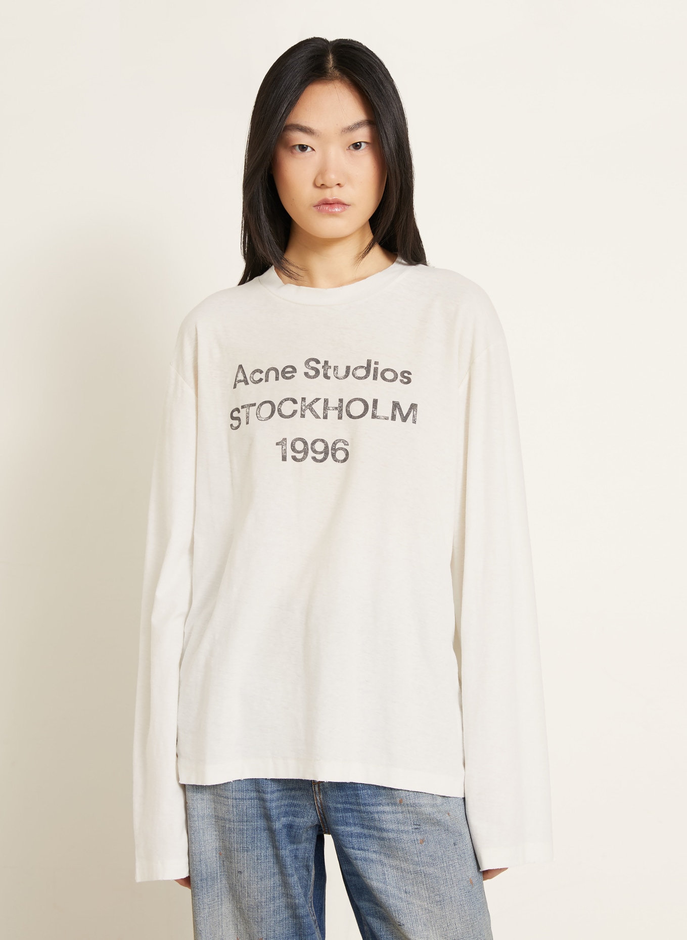 Acne Studios Long sleeve shirt: WHITE