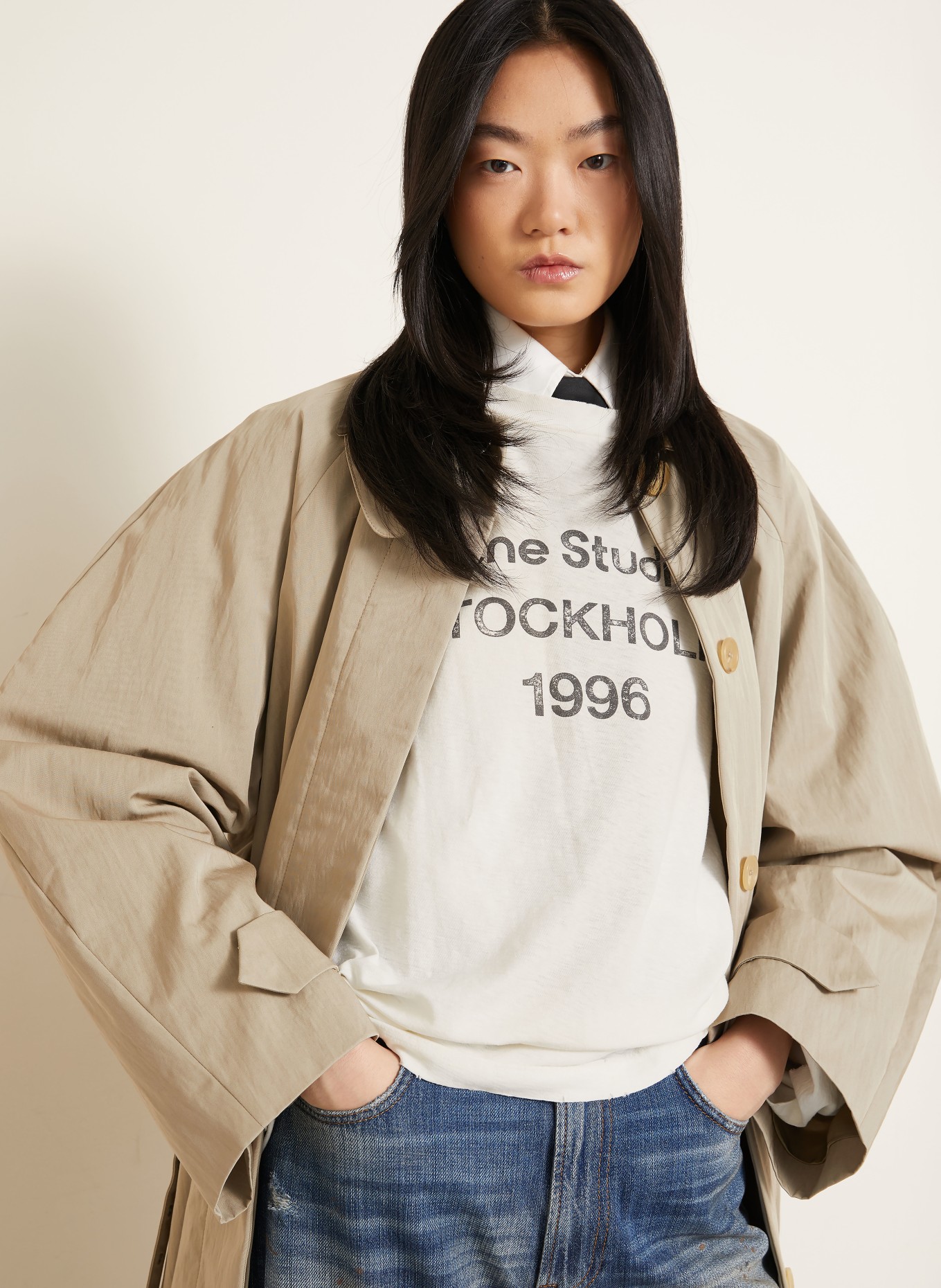 Acne Studios Long sleeve shirt: WHITE