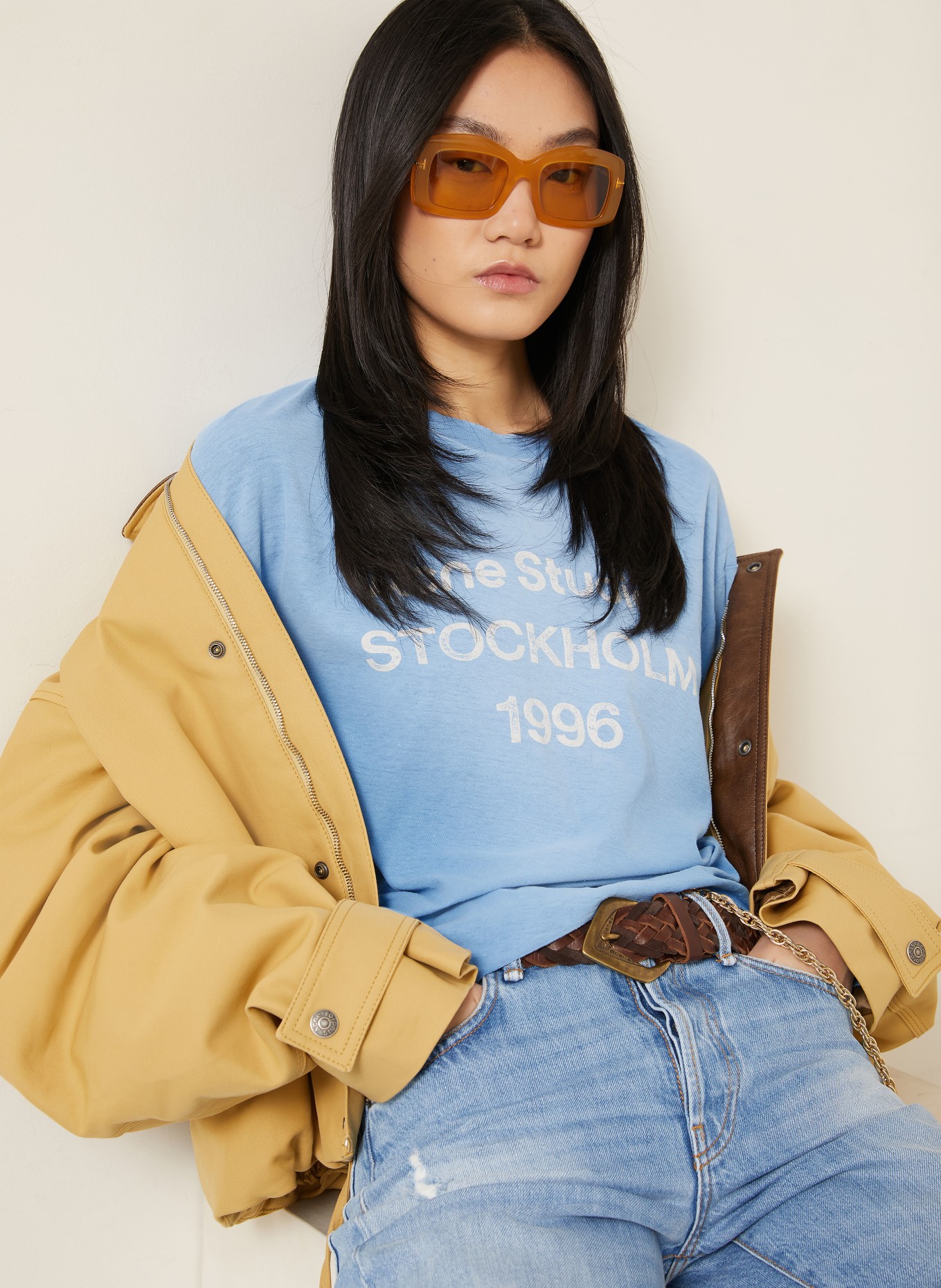 Acne Studios Long sleeve shirt: LIGHT BLUE