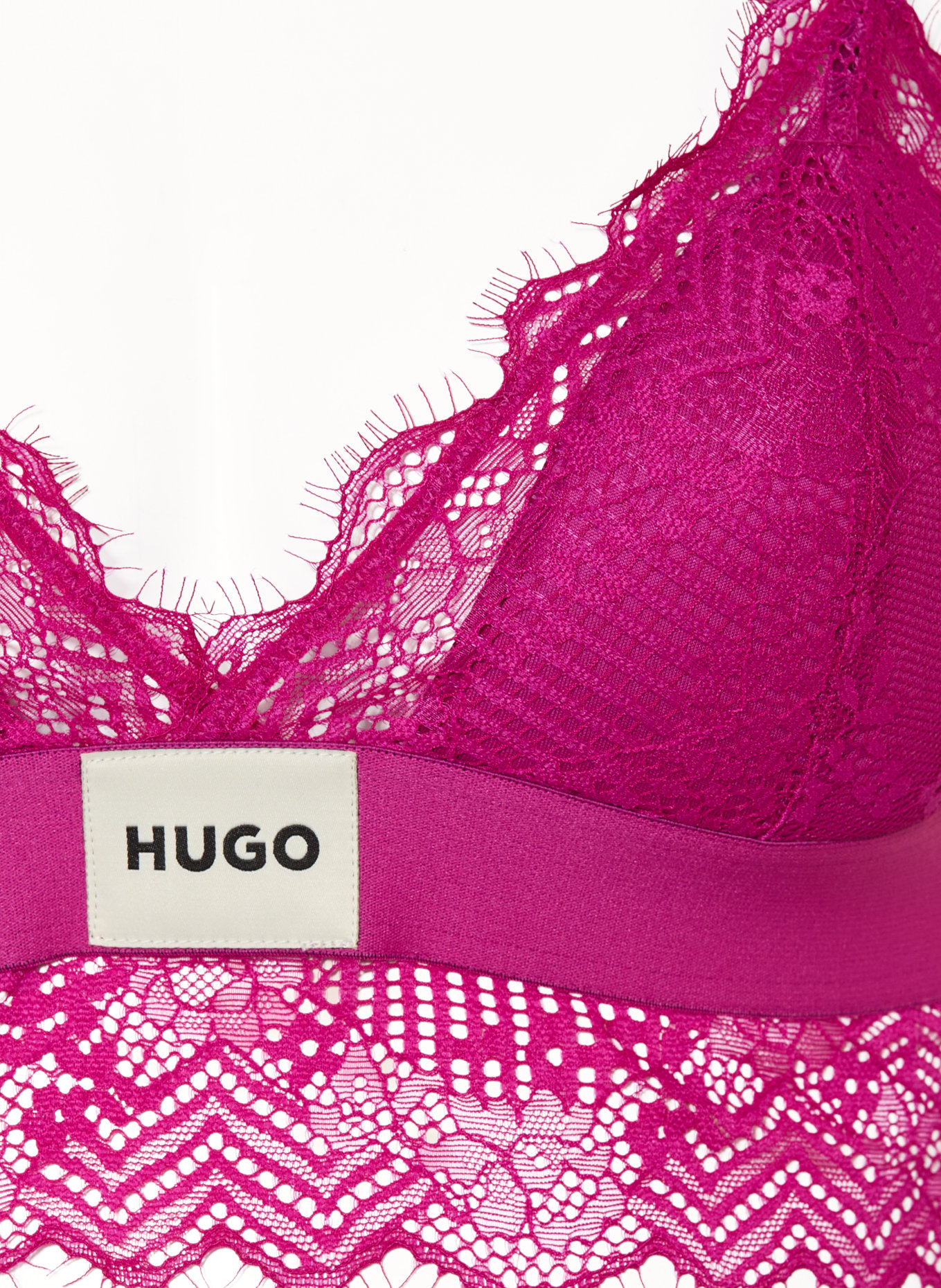 HUGO Triangel-BH LACE: FUCHSIA