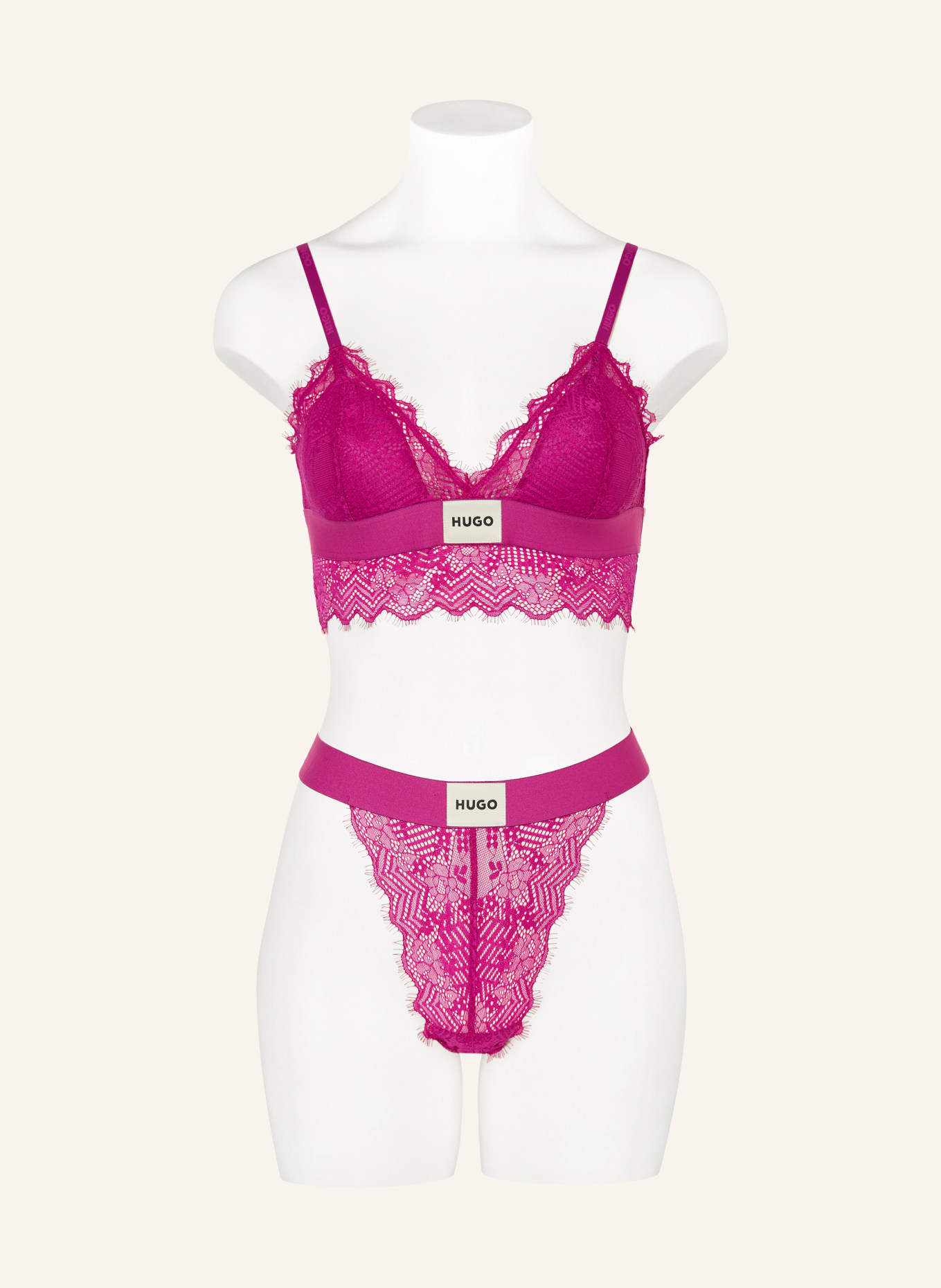 HUGO Slip LACE: FUCHSIA