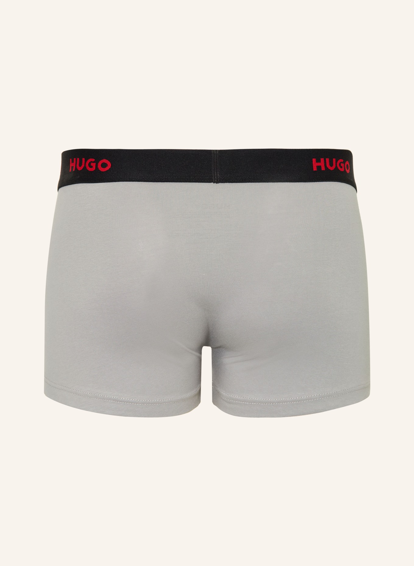 HUGO Set de 3 boxeri: ROȘU / GRI DESCHIS / ALBASTRU ÎNCHIS