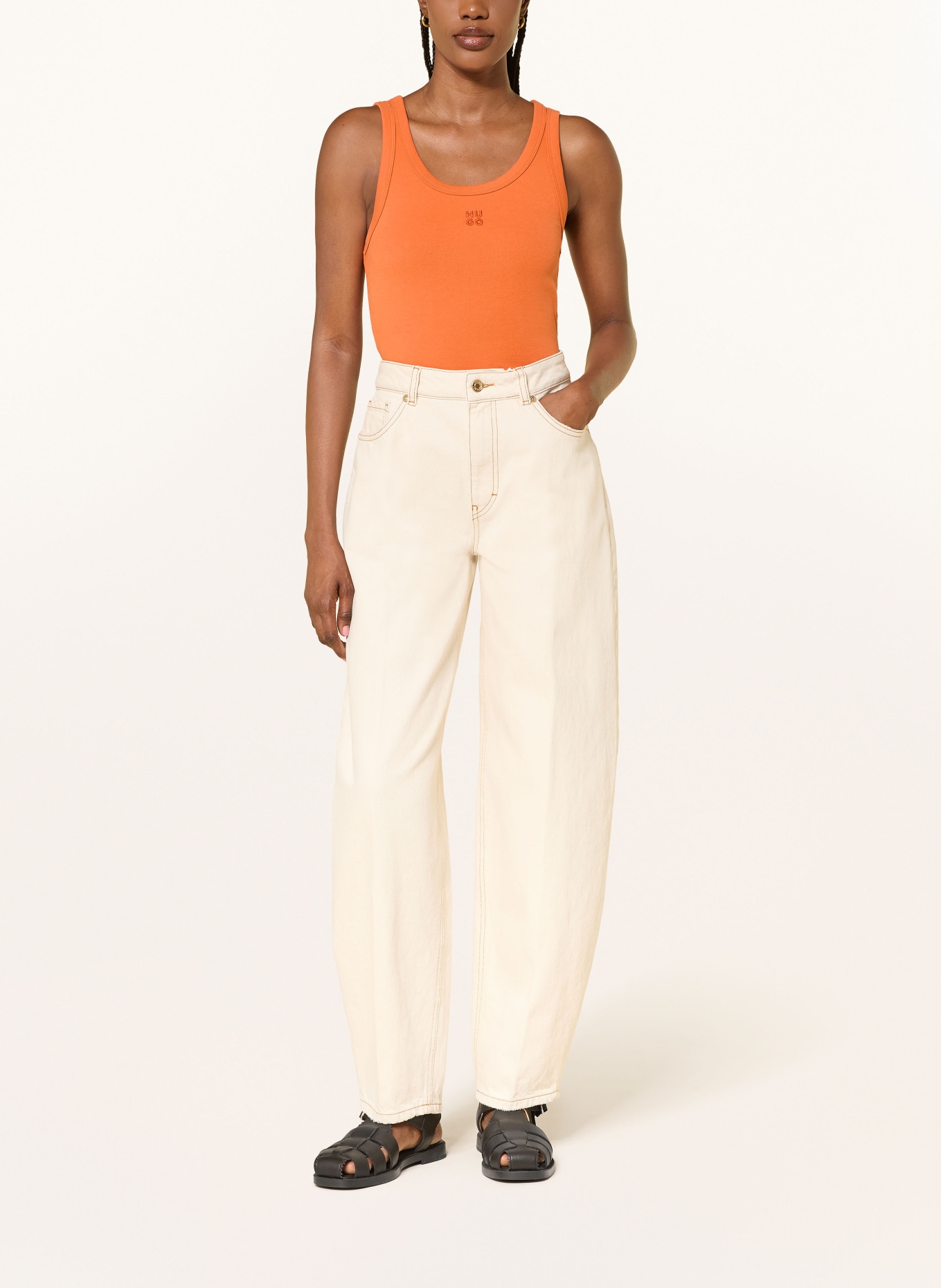 HUGO Top DATAMIA: ORANGE