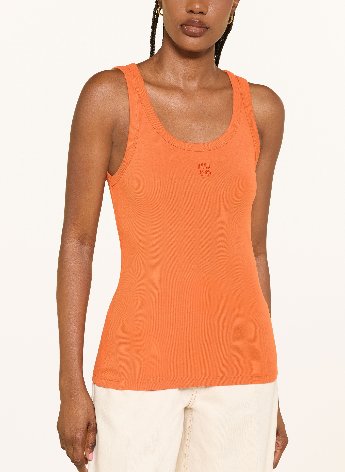 HUGO Top DATAMIA: ORANGE