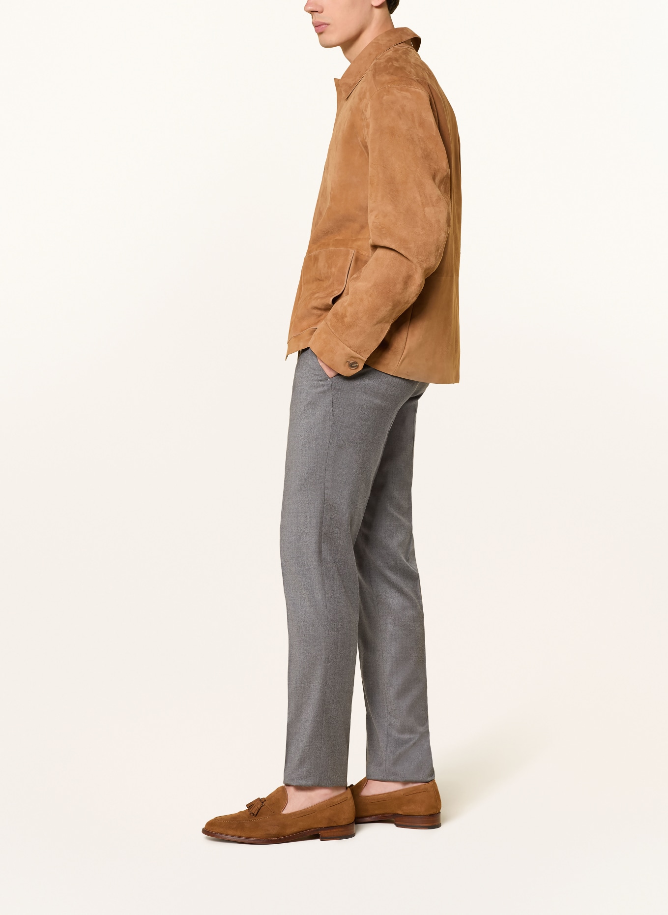 PT TORINO Pantalon slim fit: GRIS FONCÉ