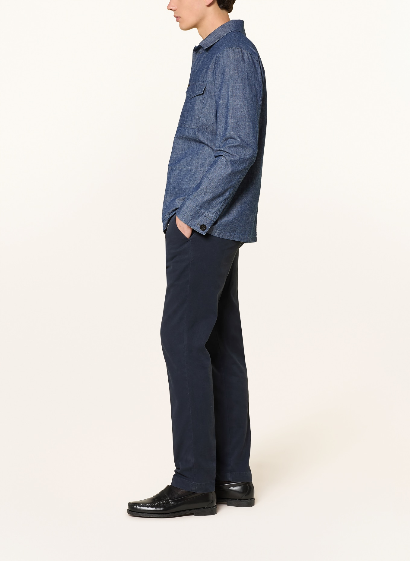 PT TORINO Chino Master Fit: BLEU FONCÉ