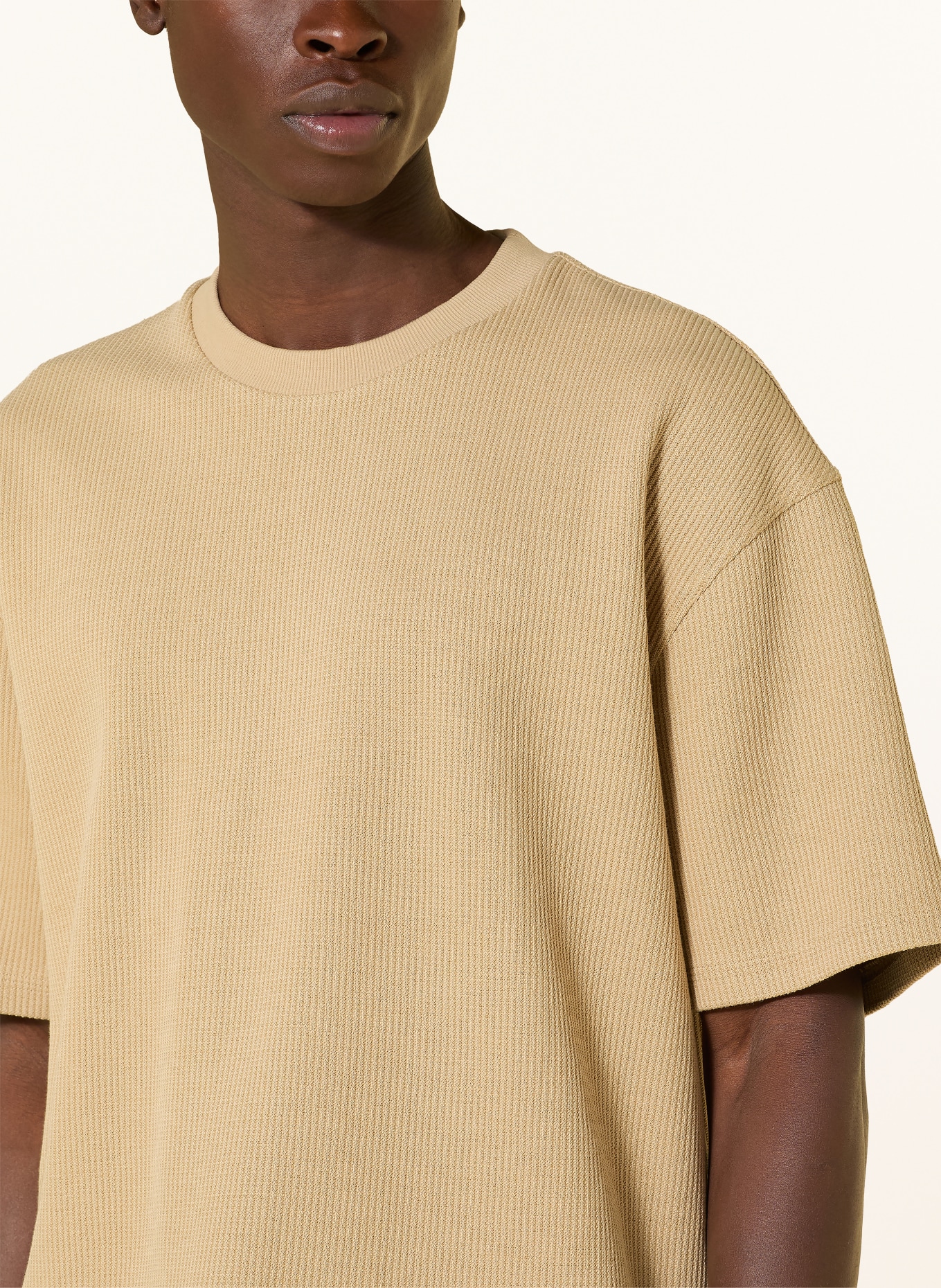 HUGO T-shirt NUWAFFLE: BEIGE