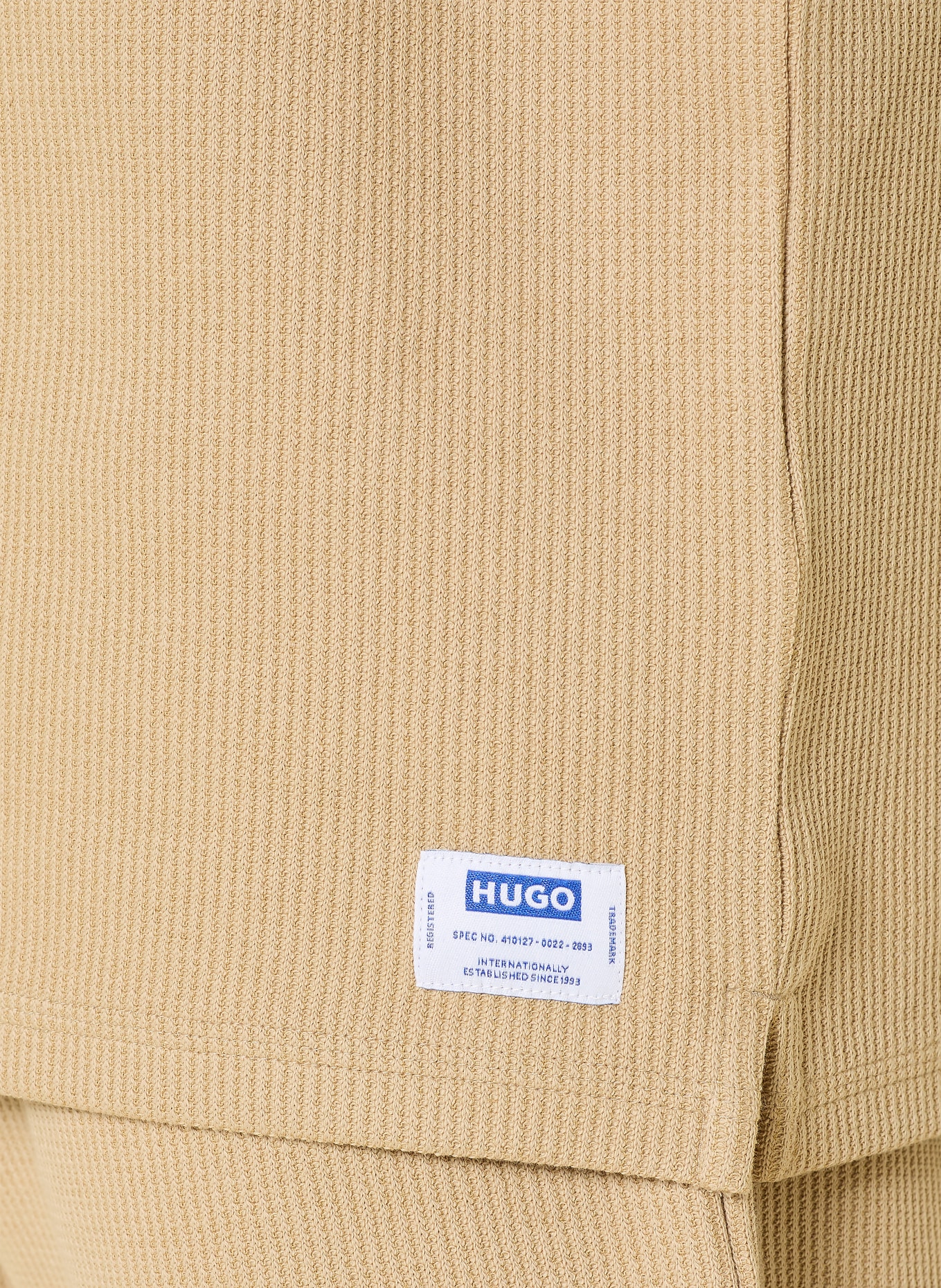 HUGO T-shirt NUWAFFLE: BEIGE