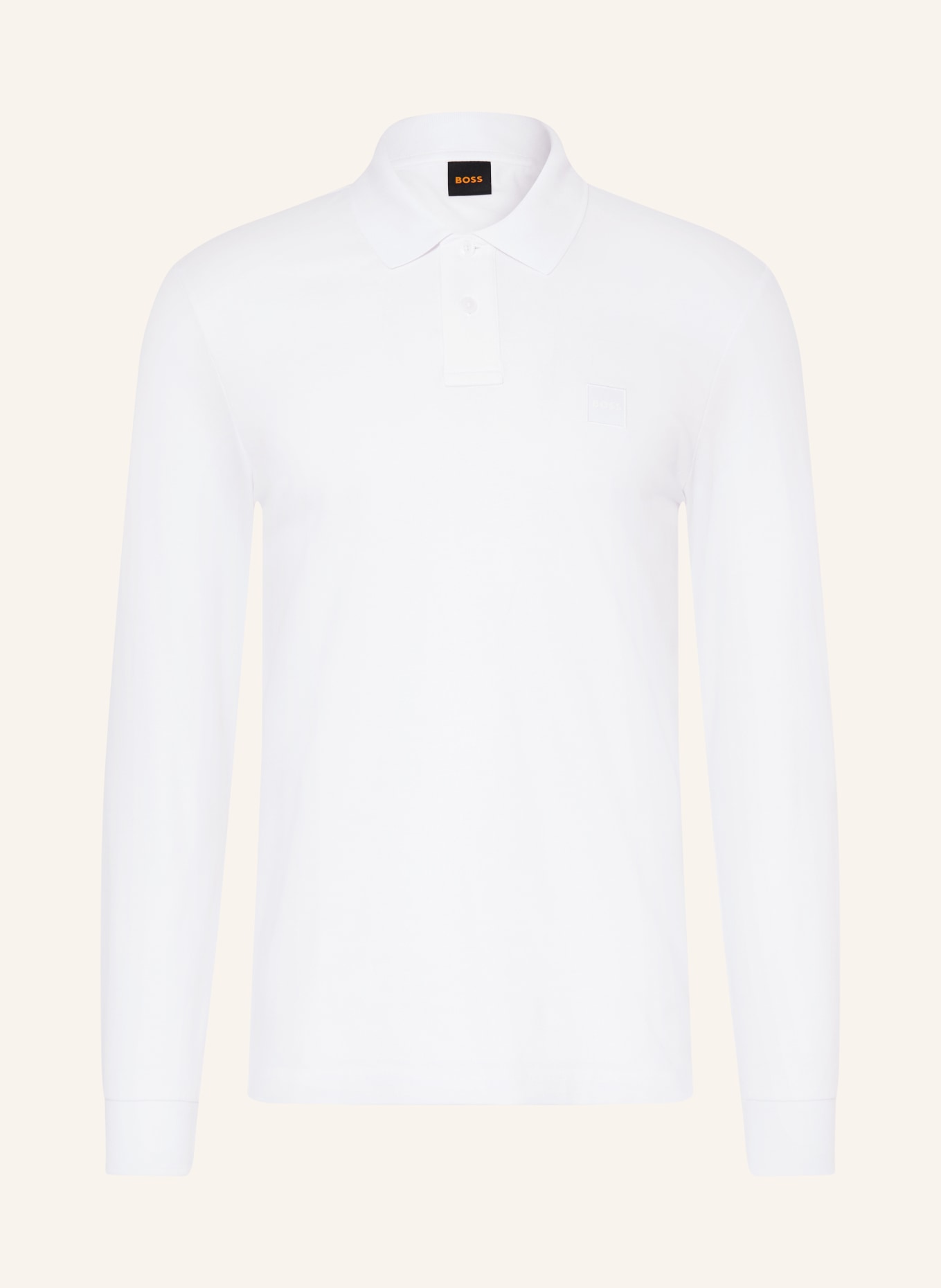 BOSS Piqué-polotröja PASSERBY Slim Fit: VIT