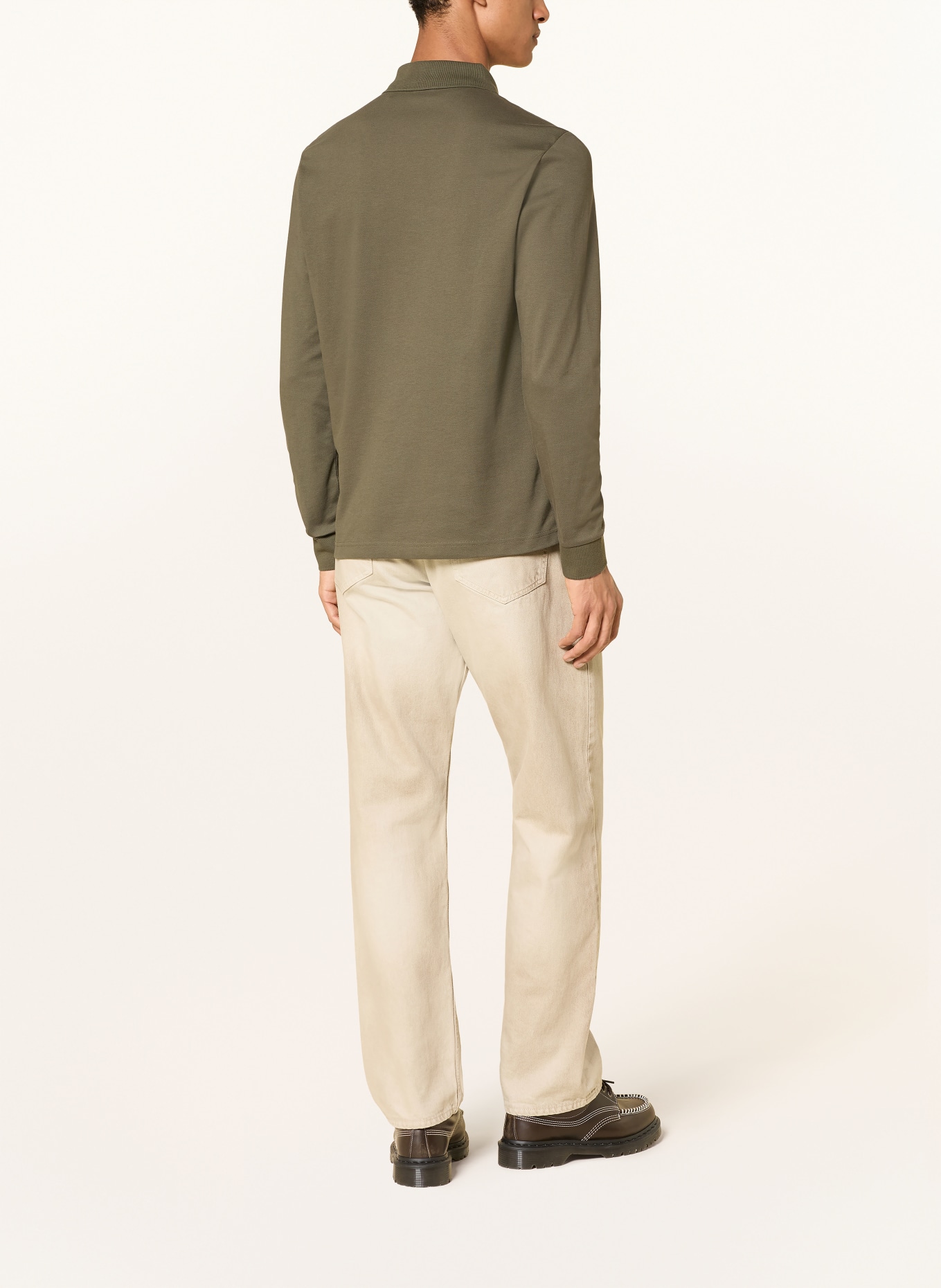 BOSS Piqué-polotröja PASSERBY Slim Fit: MÖRKGRÖN