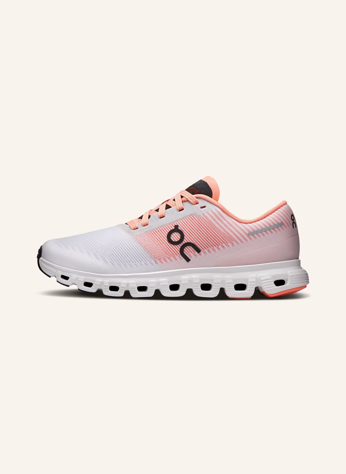 On Sneaker CLOUD 6 PUSH: HELLGRAU / ORANGE