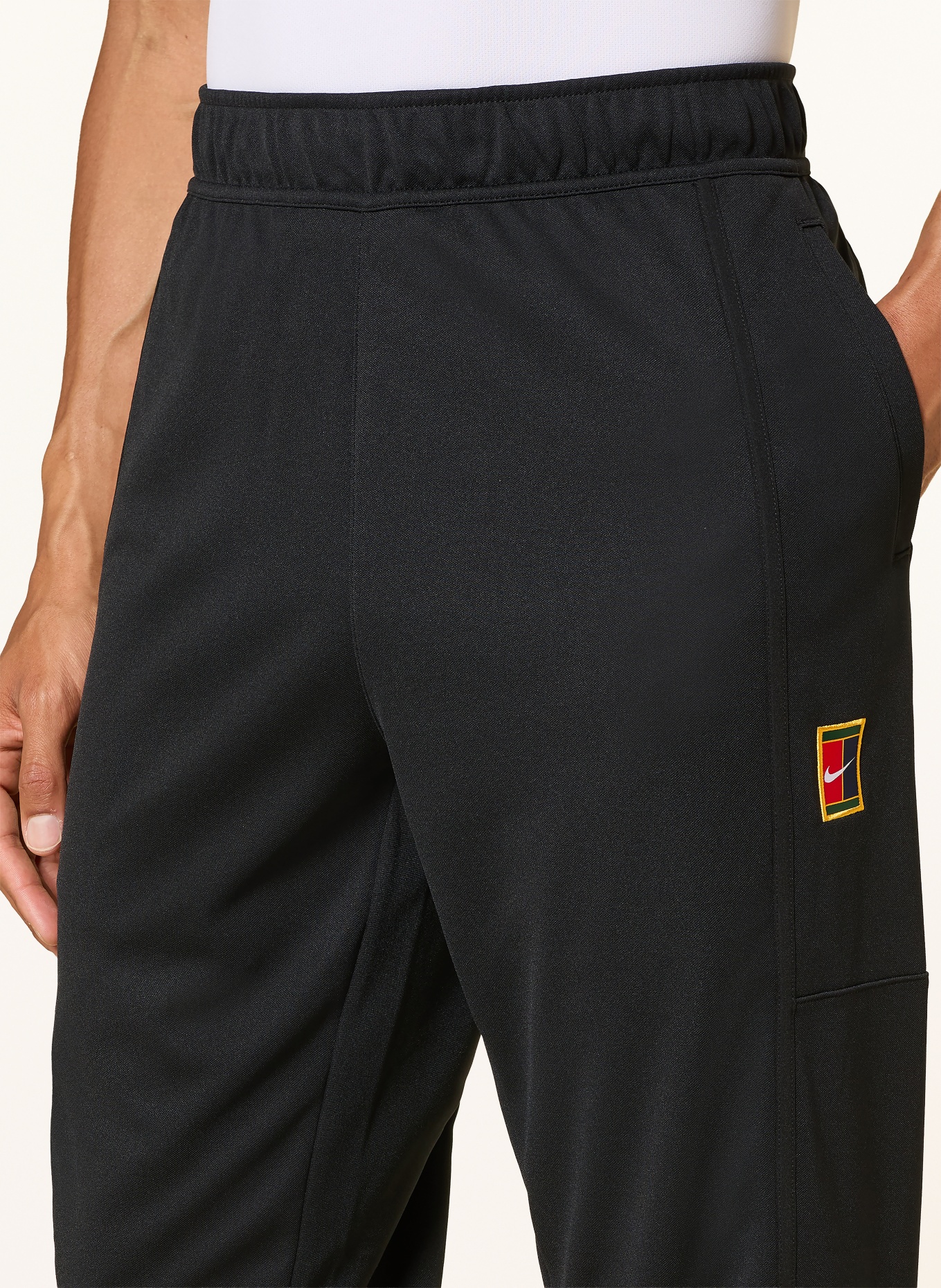 Nike Pantaloni de antrenament NIKECOURT HERITAGE: NEGRU