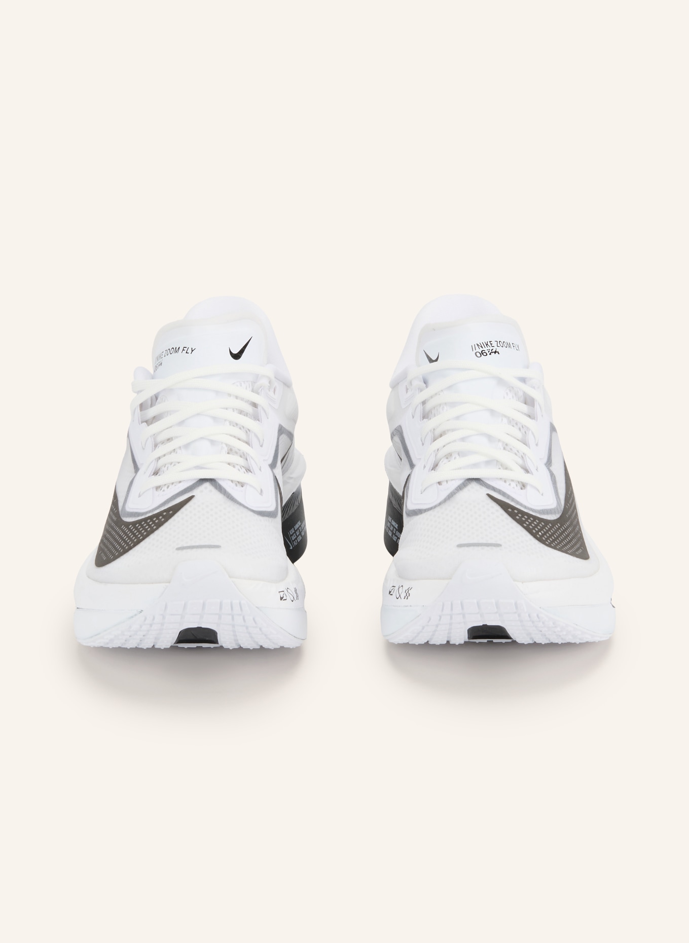 Nike Laufschuhe ZOOM FLY 6: WEISS / DUNKELGRAU