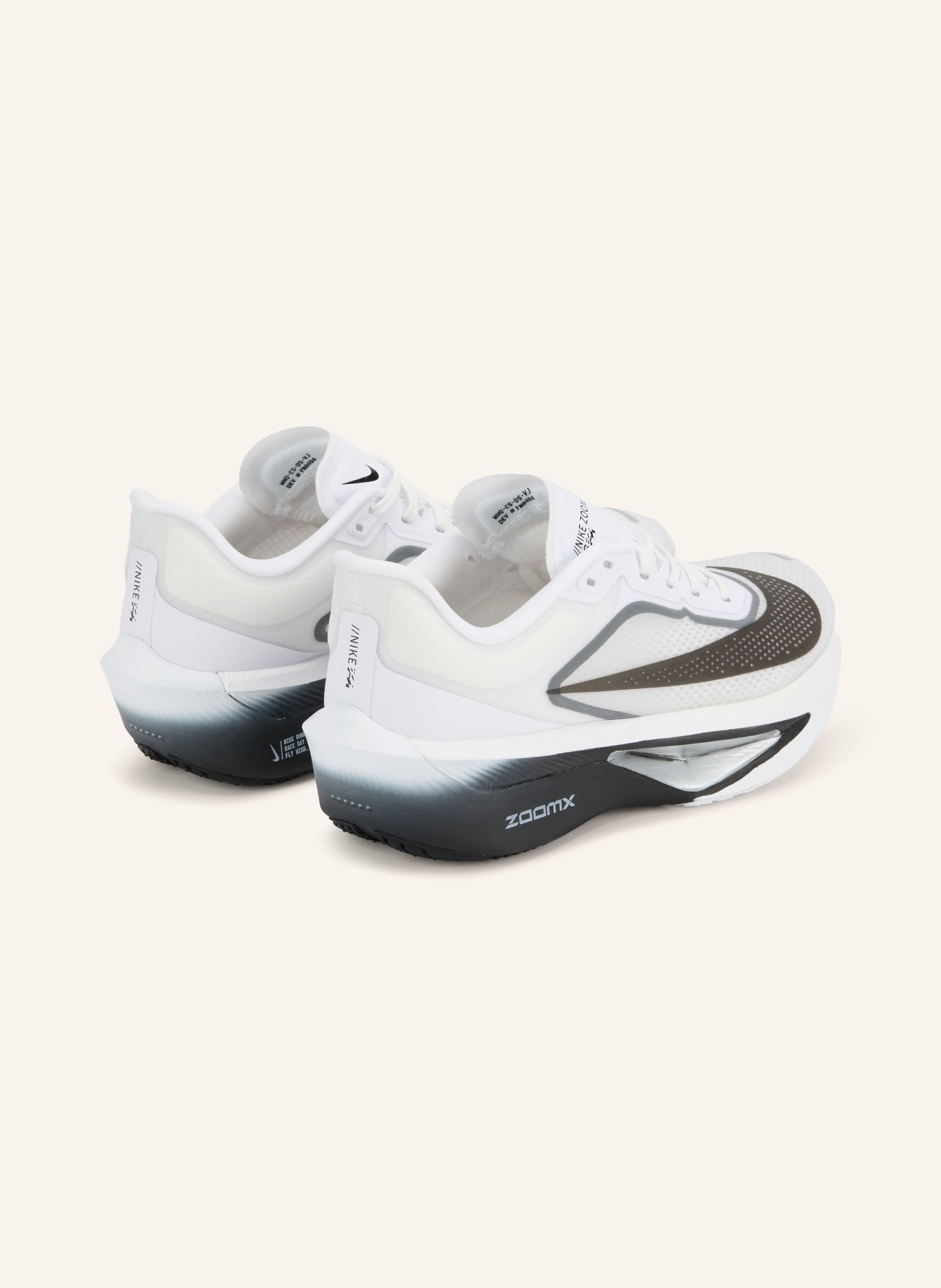 Nike Laufschuhe ZOOM FLY 6: WEISS / DUNKELGRAU