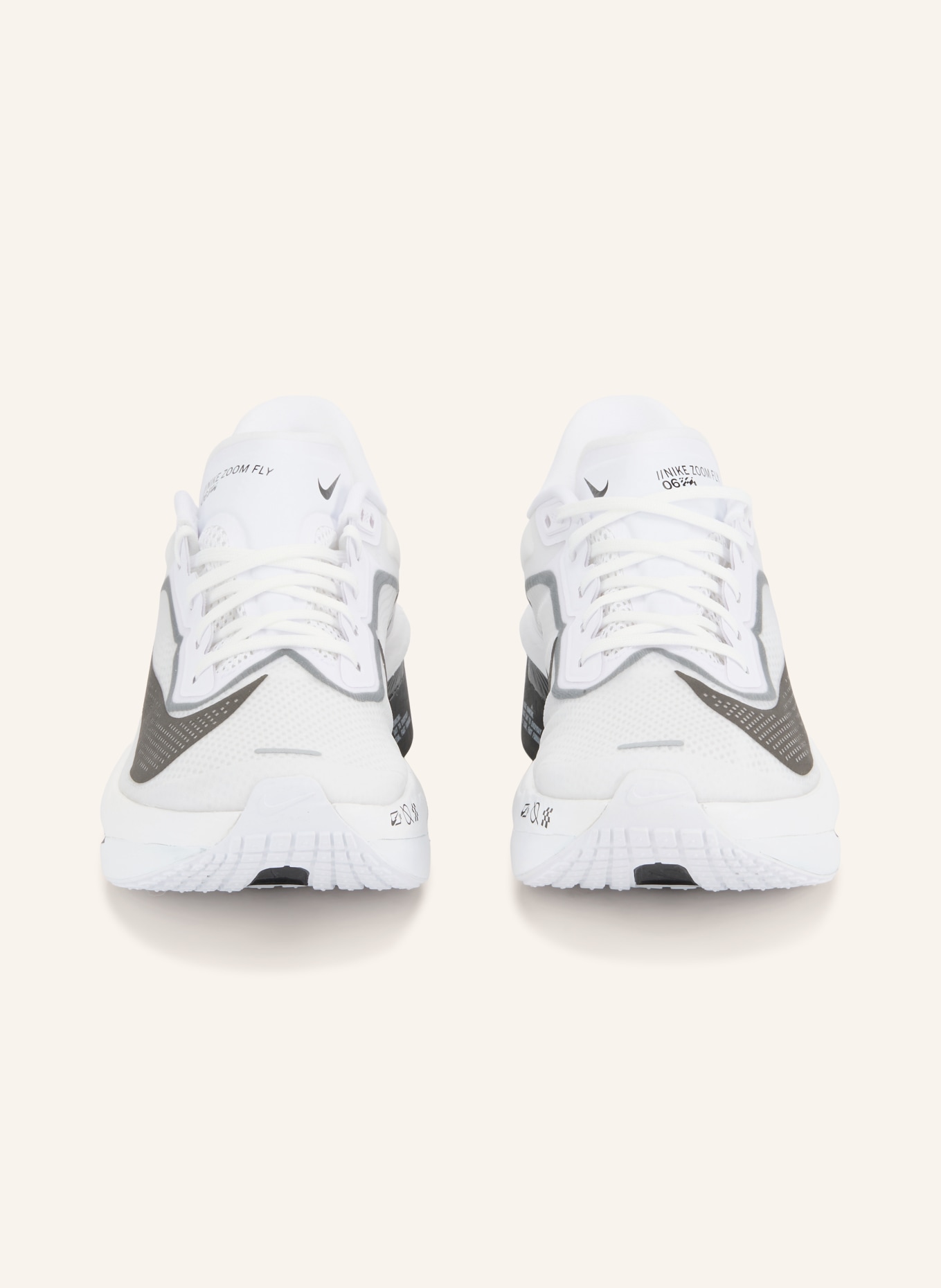 Nike Laufschuhe ZOOM FLY 6: WEISS / DUNKELGRAU