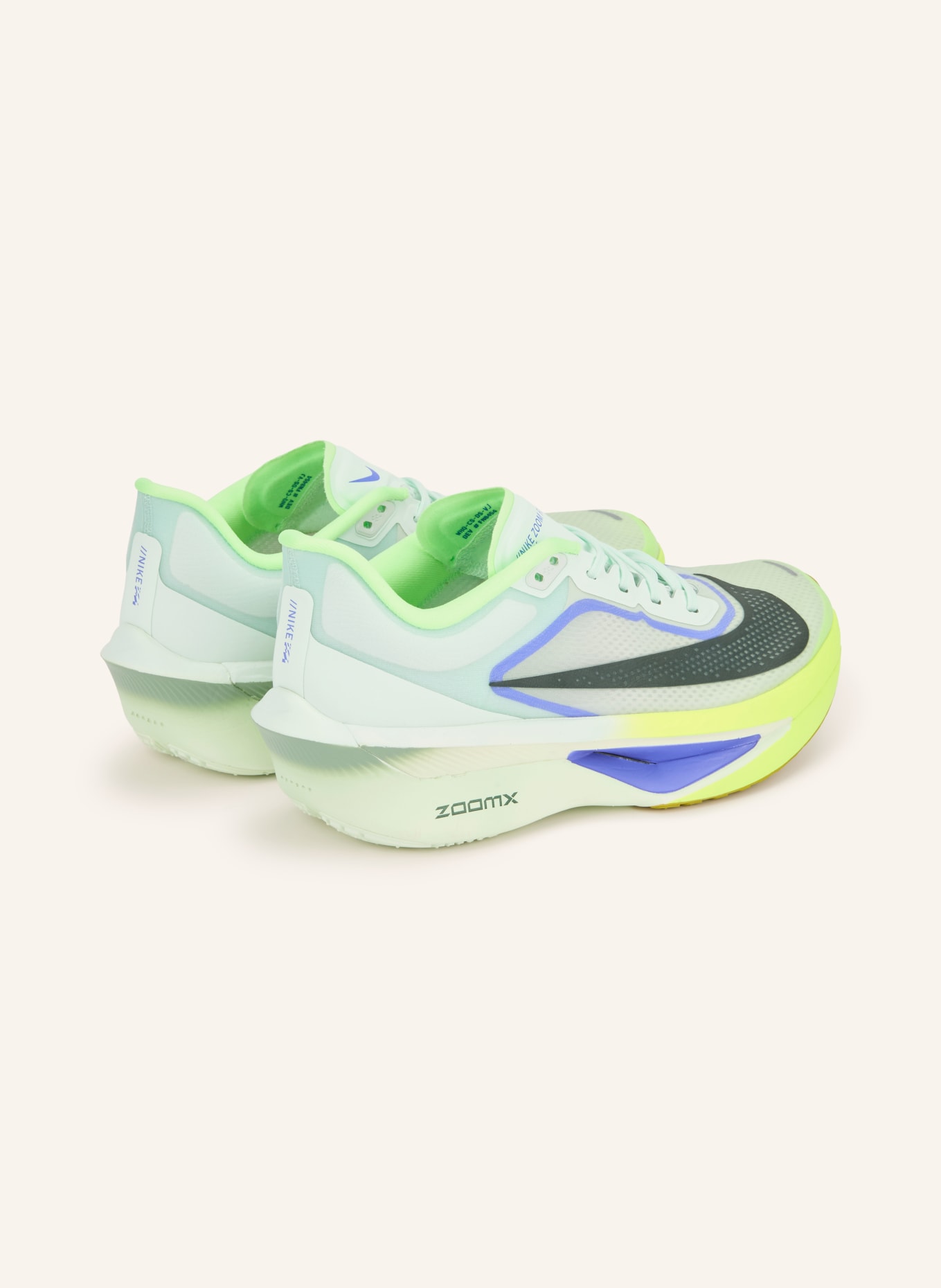 Nike Laufschuhe ZOOM FLY 6: HELLGRÜN / NEONGRÜN / SCHWARZ