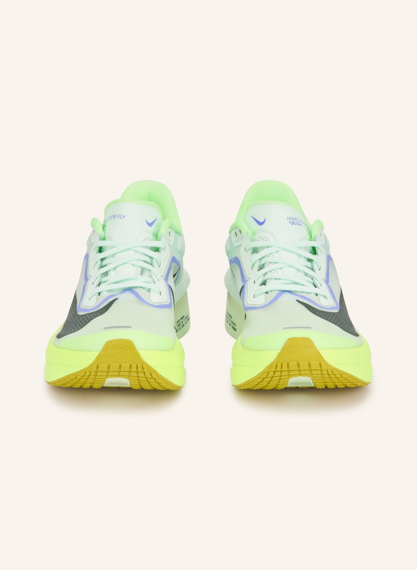 Nike Laufschuhe ZOOM FLY 6: HELLGRÜN / NEONGRÜN / SCHWARZ