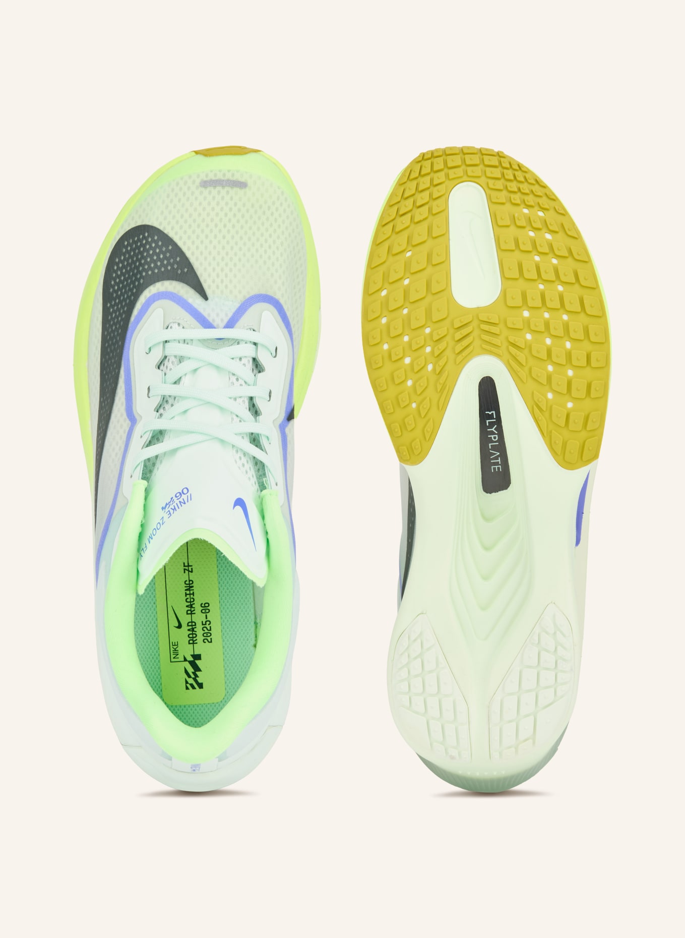 Nike Laufschuhe ZOOM FLY 6: HELLGRÜN / NEONGRÜN / SCHWARZ