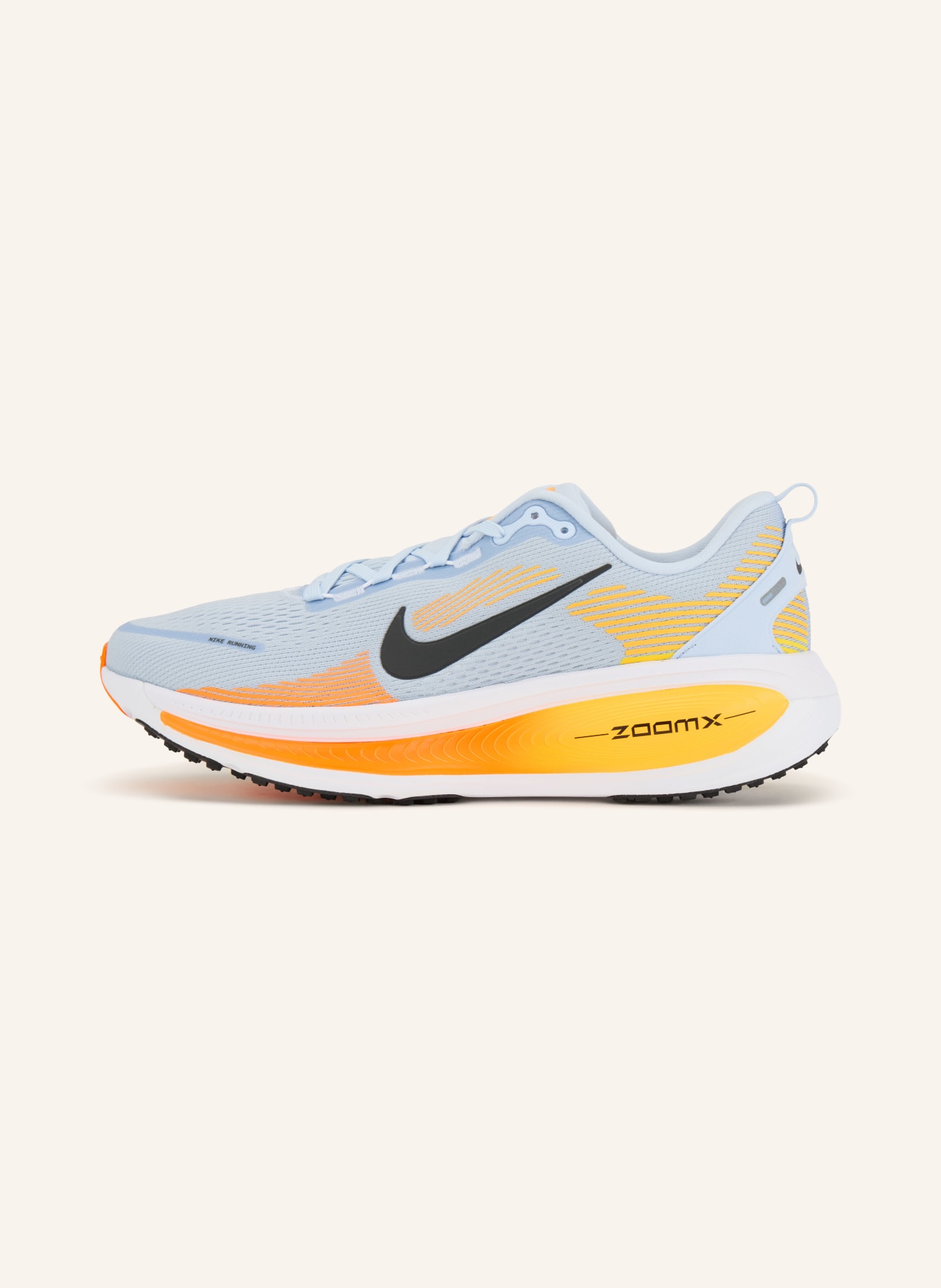 Nike Laufschuhe VOMERO 18: HELLBLAU / ORANGE / SCHWARZ