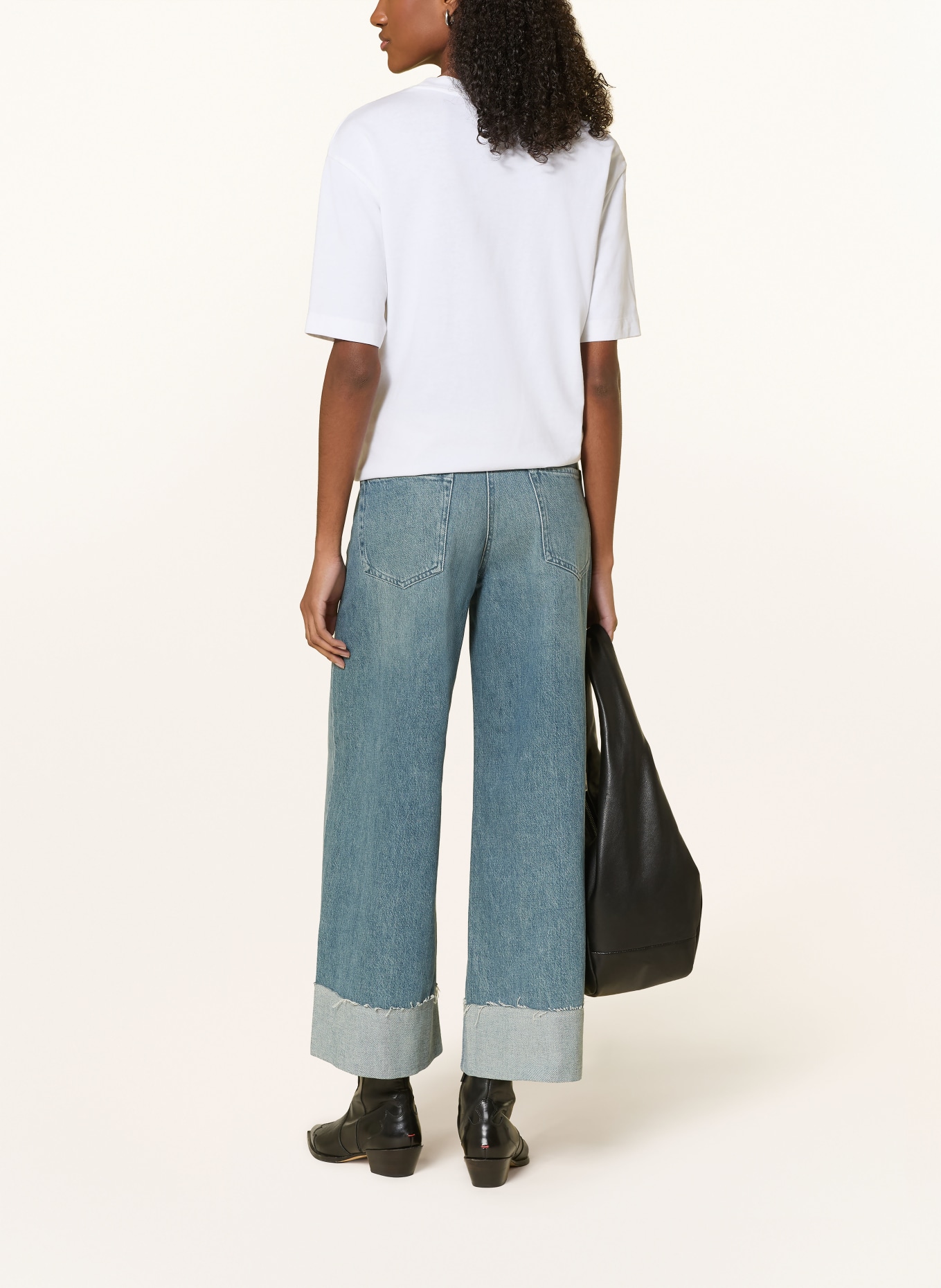 MAC Wide Leg Jeans NEVADA: D491 greenblue tinted