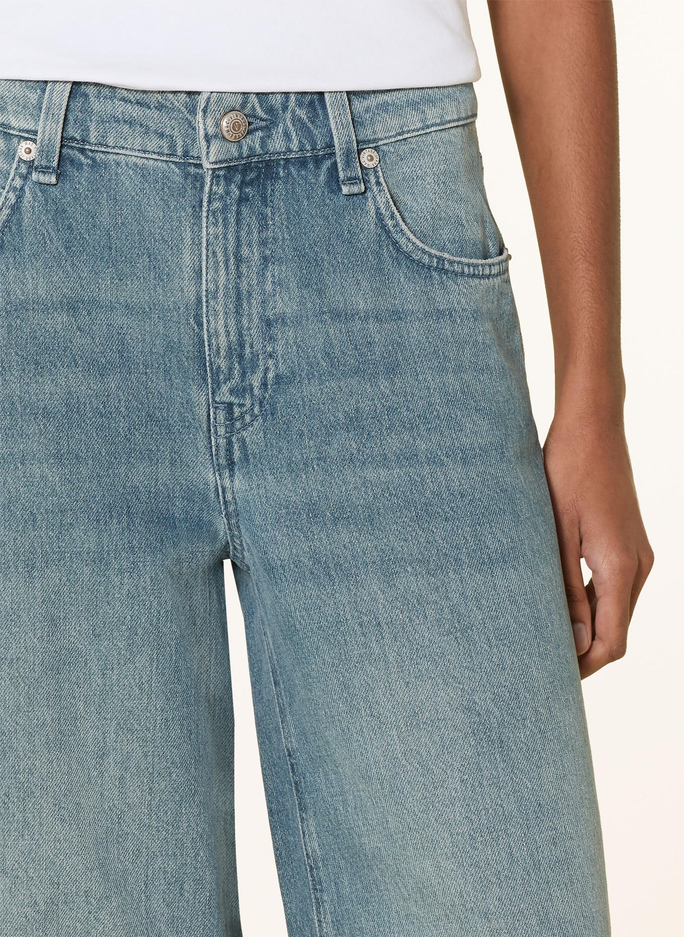 MAC Wide Leg Jeans NEVADA: D491 greenblue tinted