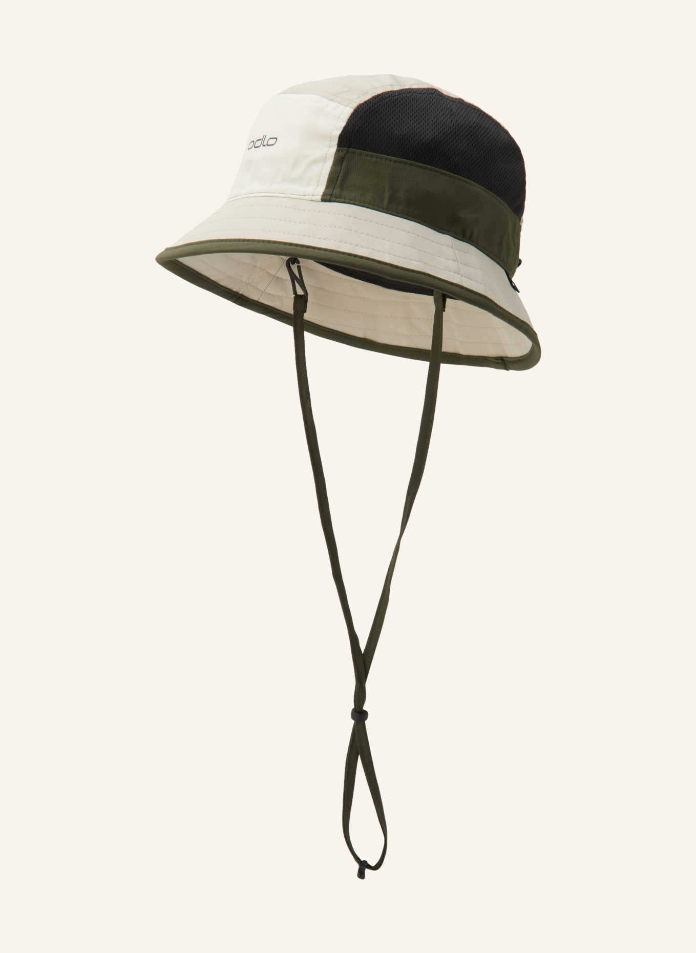 odlo PERFORMANE LIGHT hat: CREAM / DARK GREEN / BLACK
