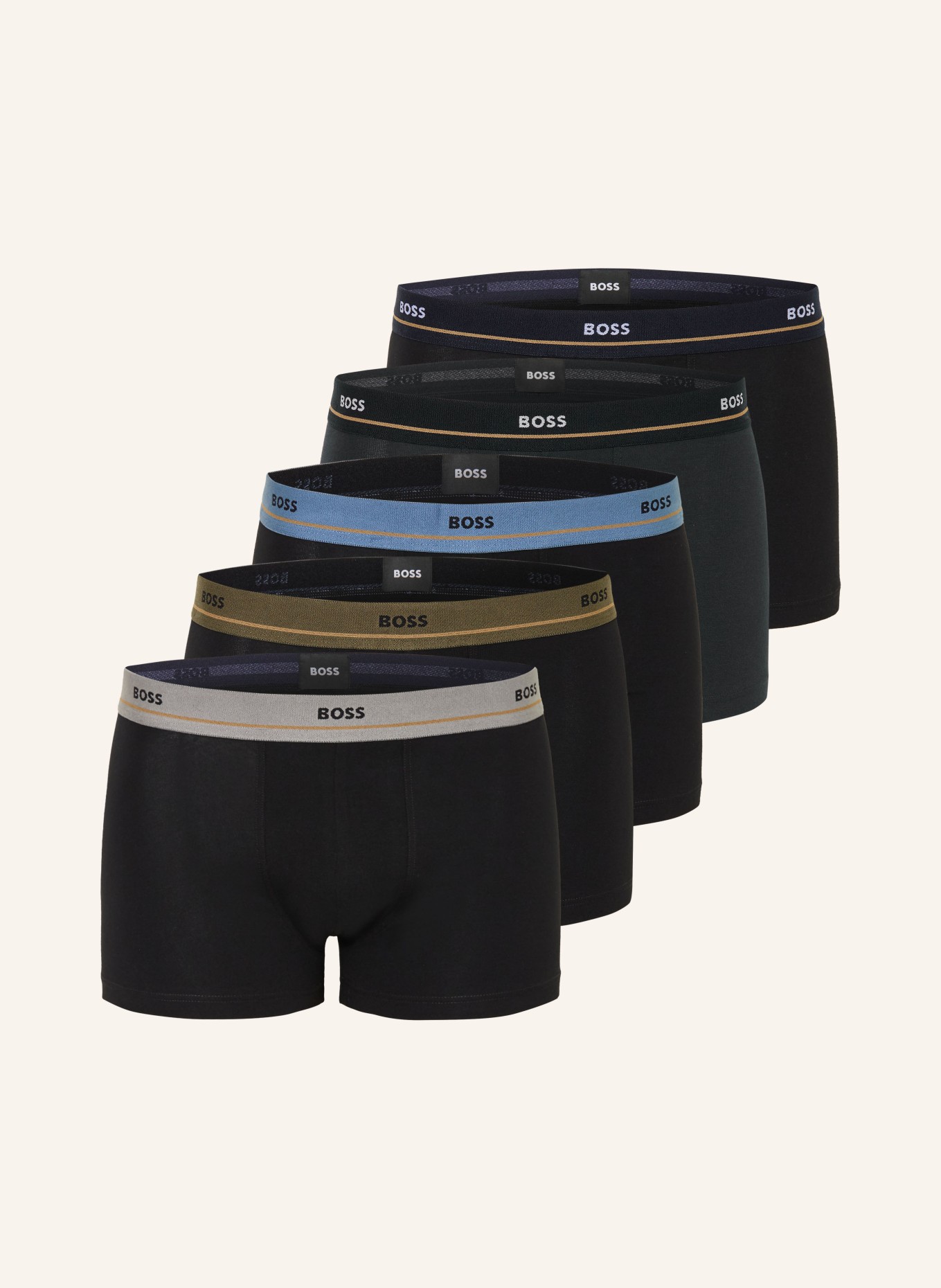 BOSS Bokserki ESSENTIAL, 5 szt.: CZARNY