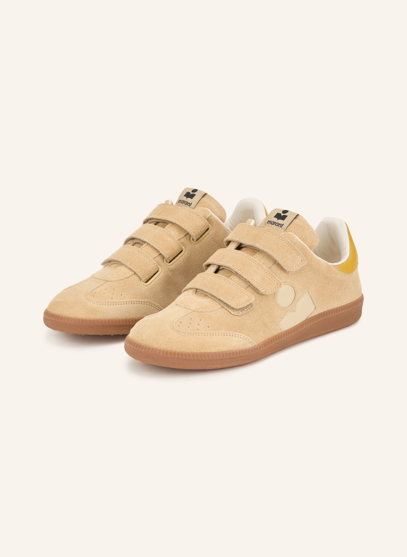 ISABEL MARANT Sneakersy BETH: SVĚTLE HNĚDÁ / ŽLUTÁ