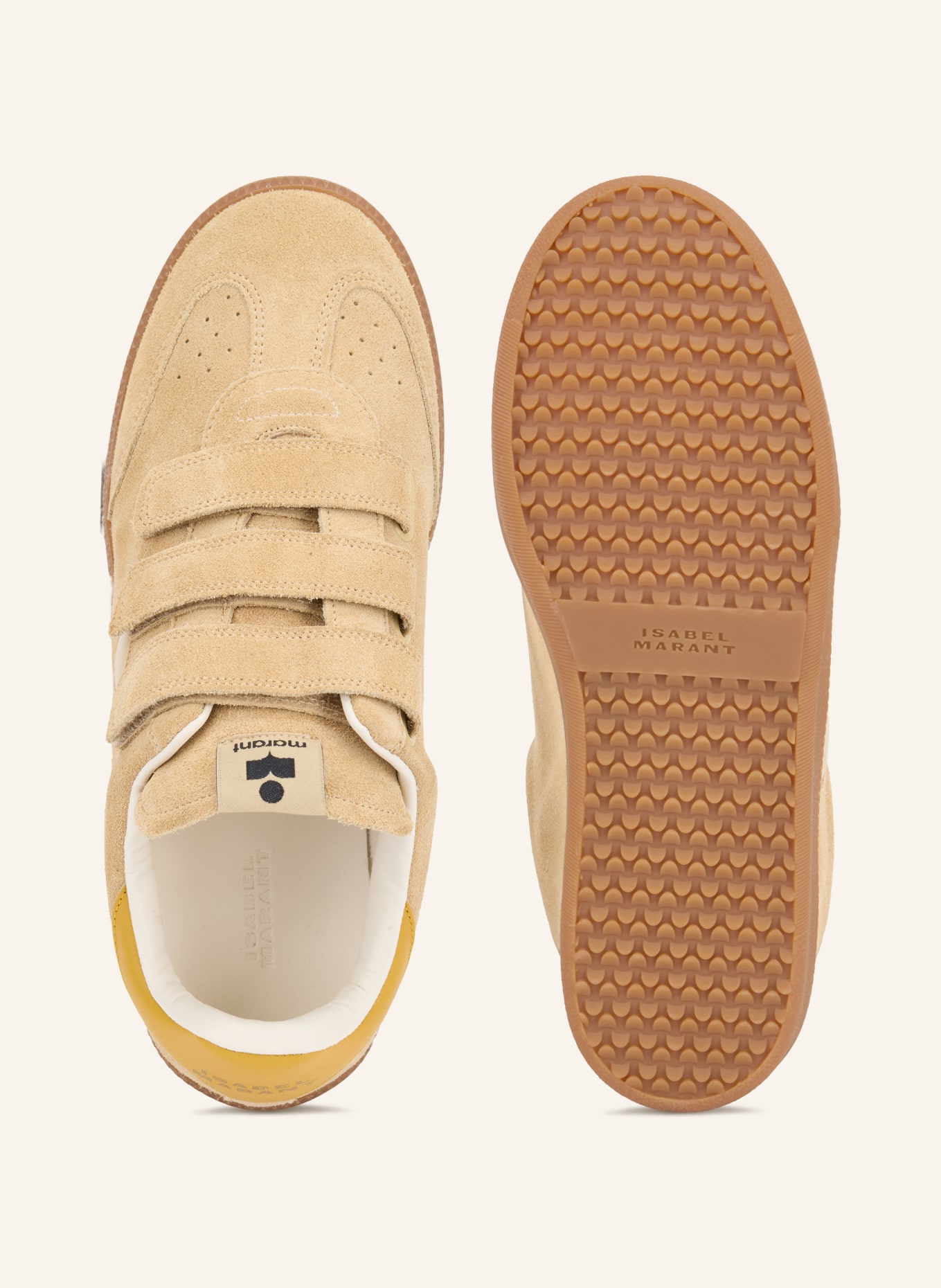 ISABEL MARANT Sneakersy BETH: SVĚTLE HNĚDÁ / ŽLUTÁ