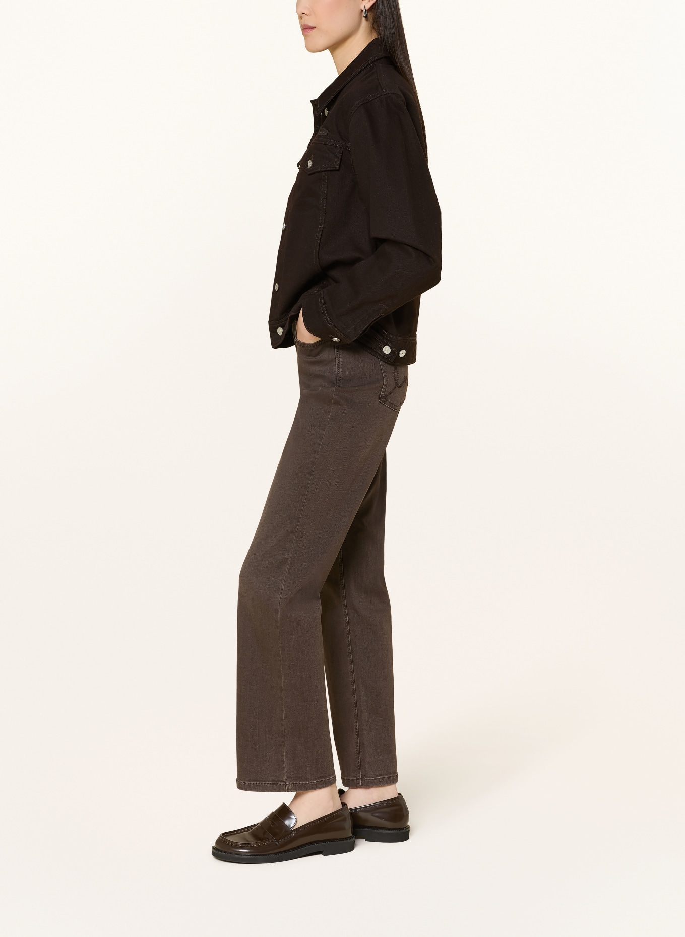 MAC Bootcut Jeans LAURA: D701 brown stone wash