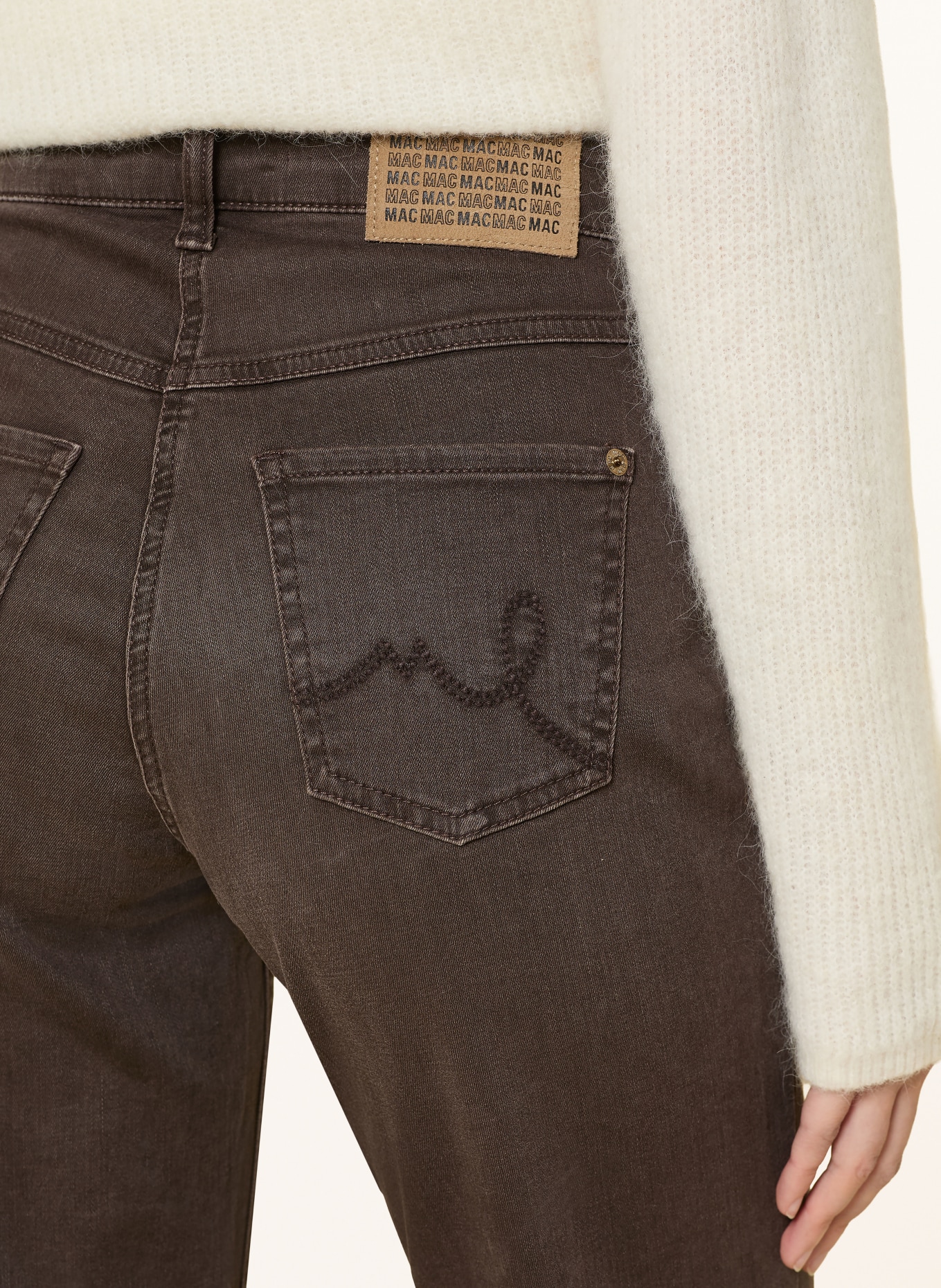MAC Bootcut Jeans LAURA: D701 brown stone wash
