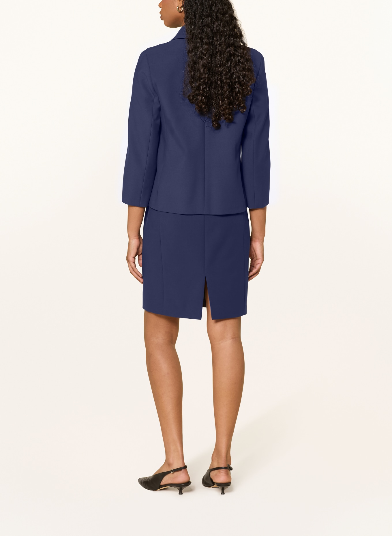 windsor. Kastenjacke aus Jersey mit 3/4-Arm: DUNKELBLAU