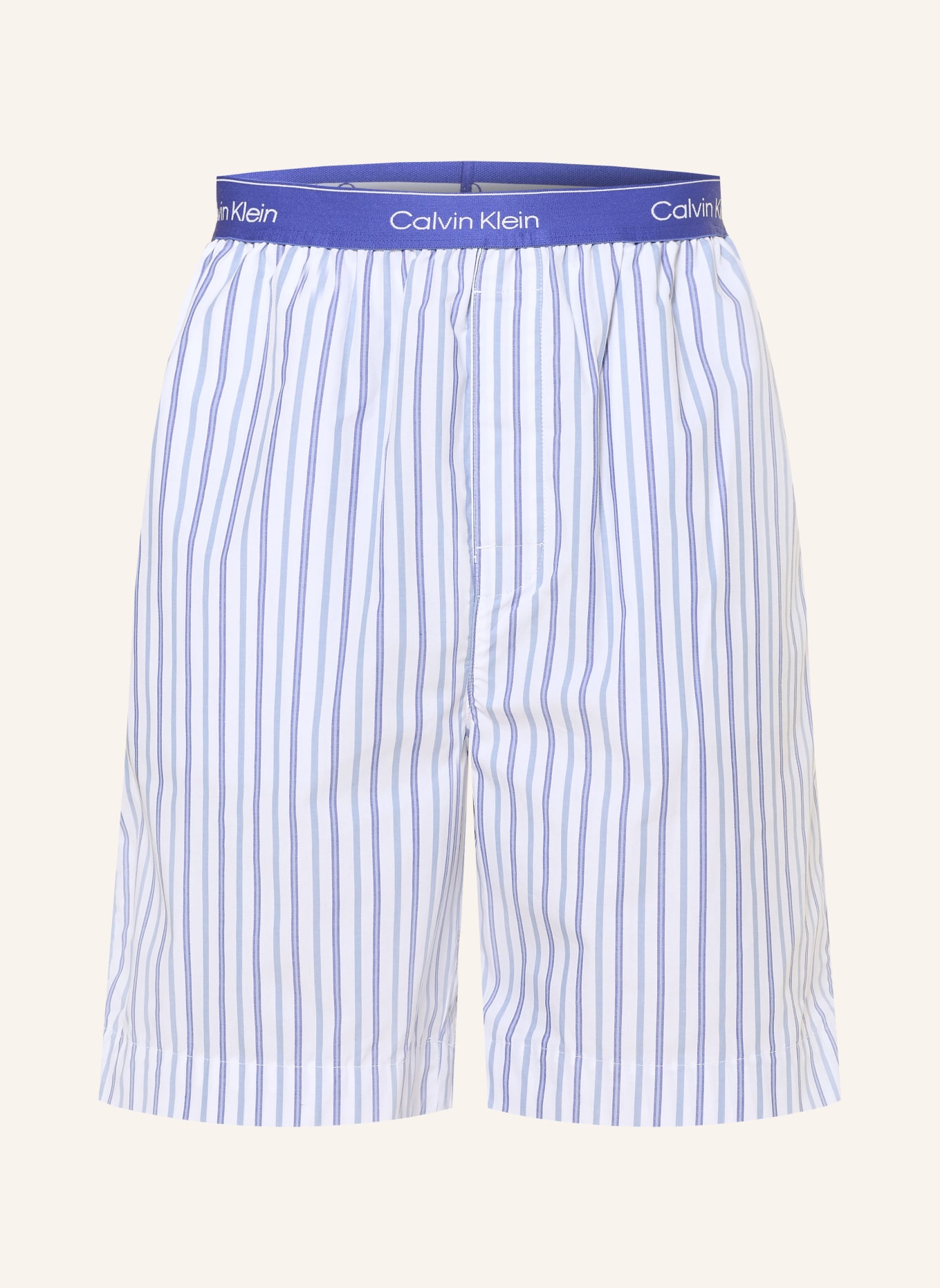 Calvin Klein Pajama shorts: WHITE / LIGHT BLUE / BLUE