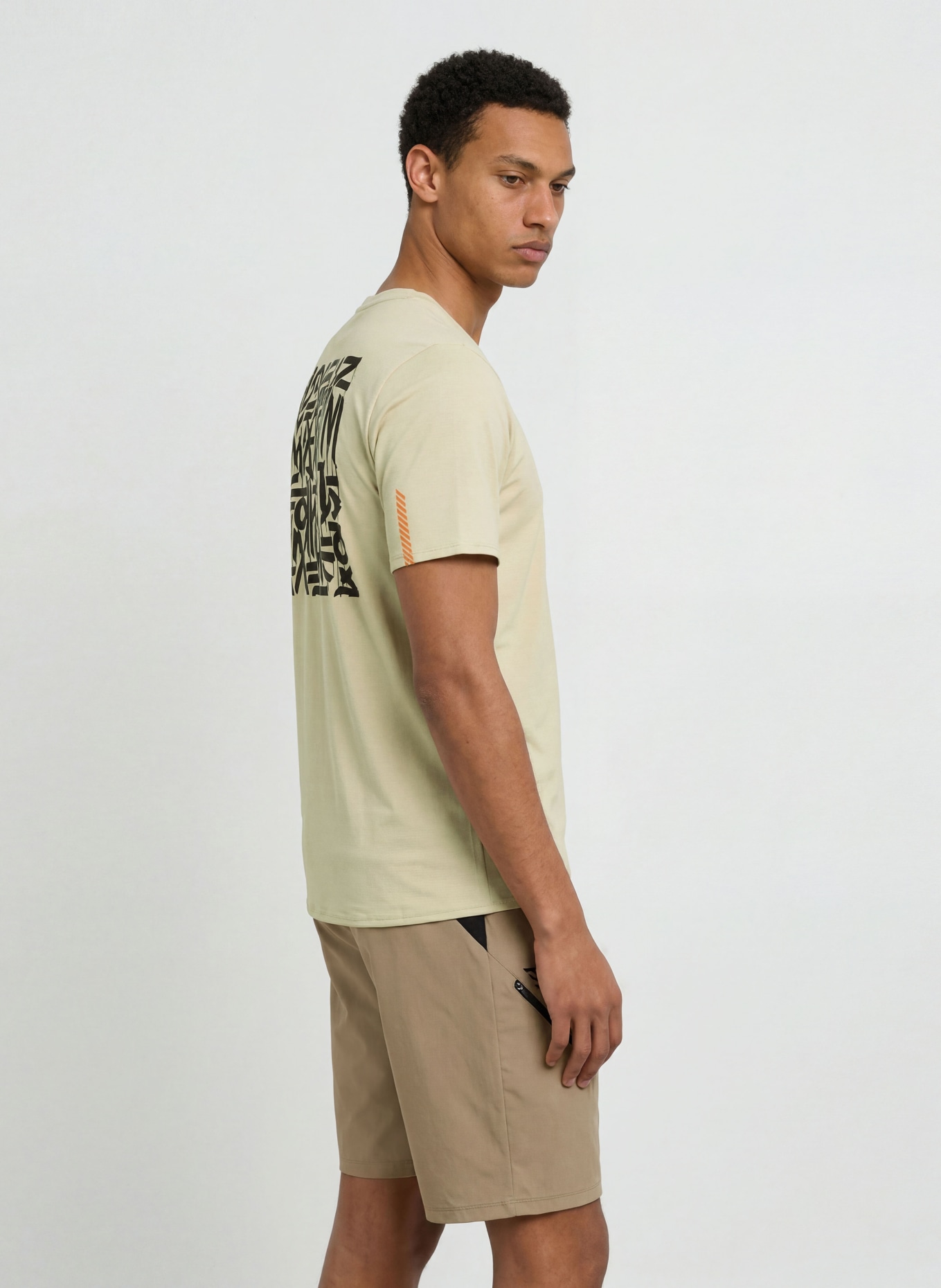 DYNAFIT T-shirt TRAIL: WIT / ZWART