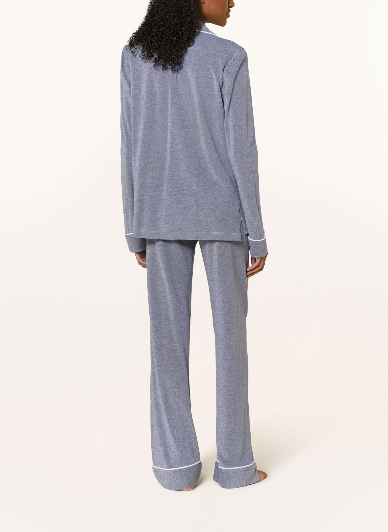 POLO RALPH LAUREN pyjama: BLAUW / WIT