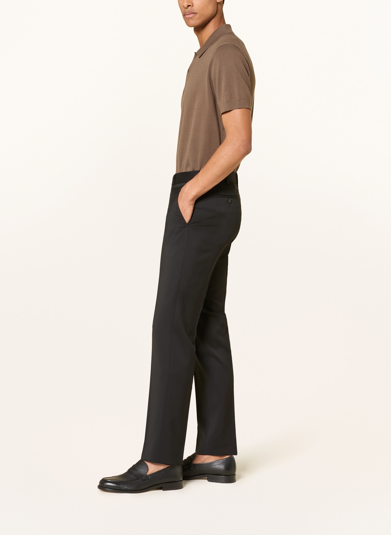 DRESSLER Pantalon Regular Fit: 001 SCHWARZ