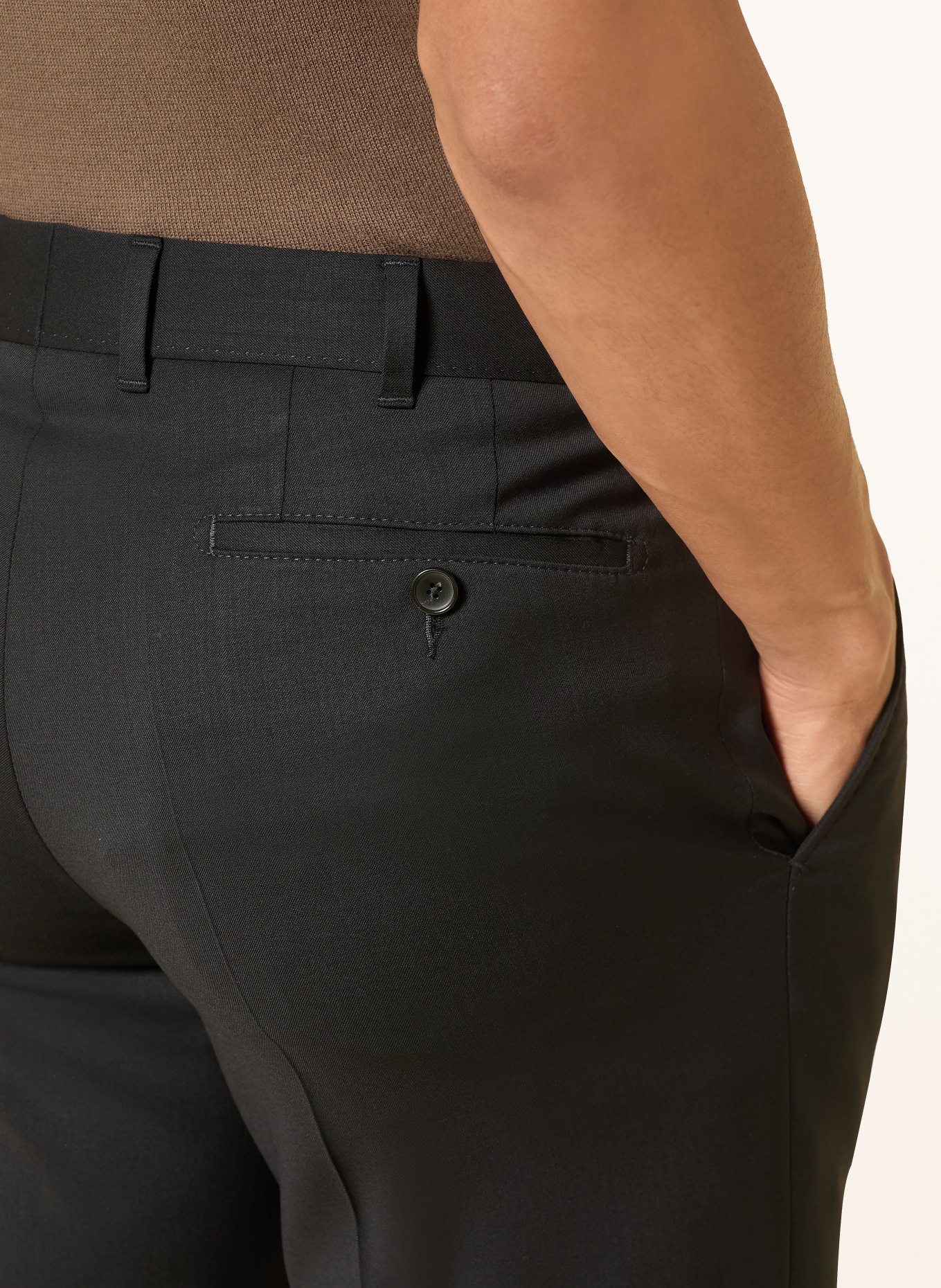 DRESSLER Pantalon Regular Fit: 001 SCHWARZ