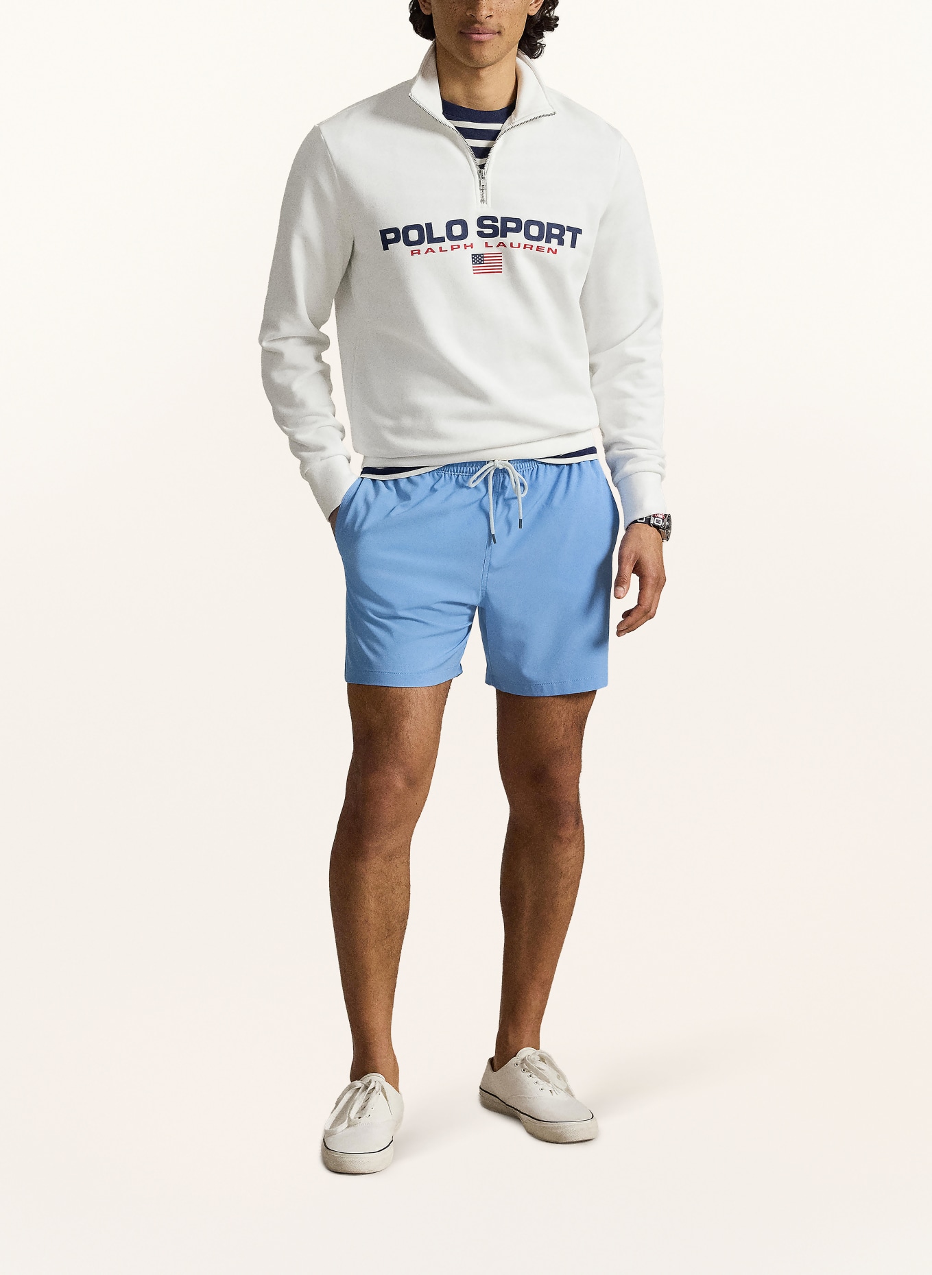 POLO RALPH LAUREN Koupací šortky: TMAVĚ MODRÁ