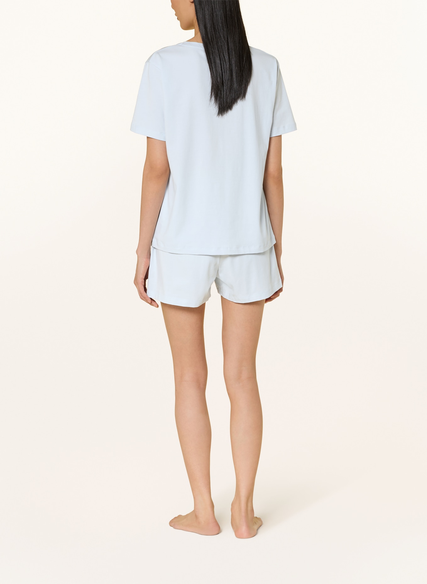 BOSS Schlafshorts CI: HELLBLAU