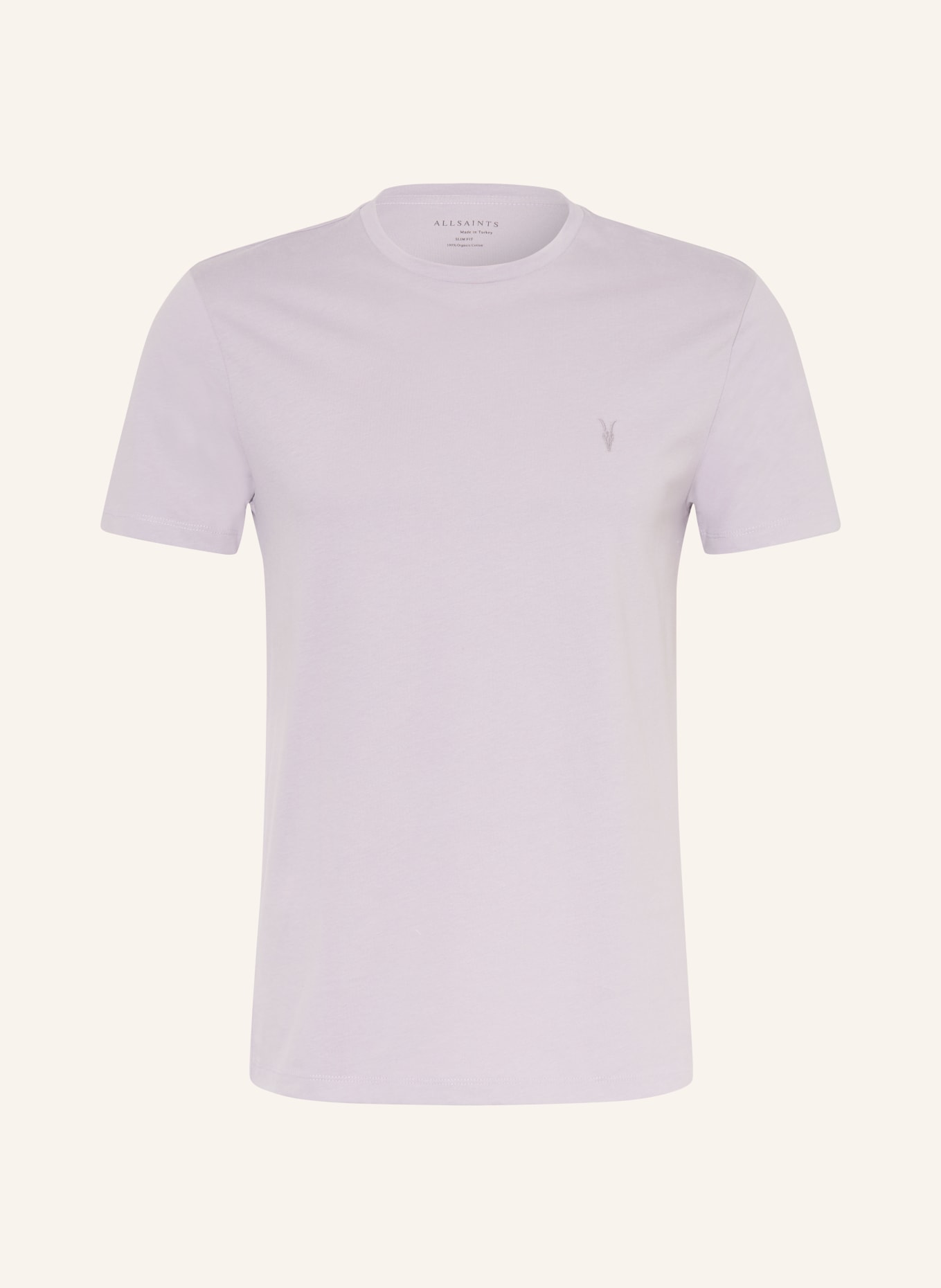 ALLSAINTS Tričko BRACE: SVĚTLE FIALOVÁ