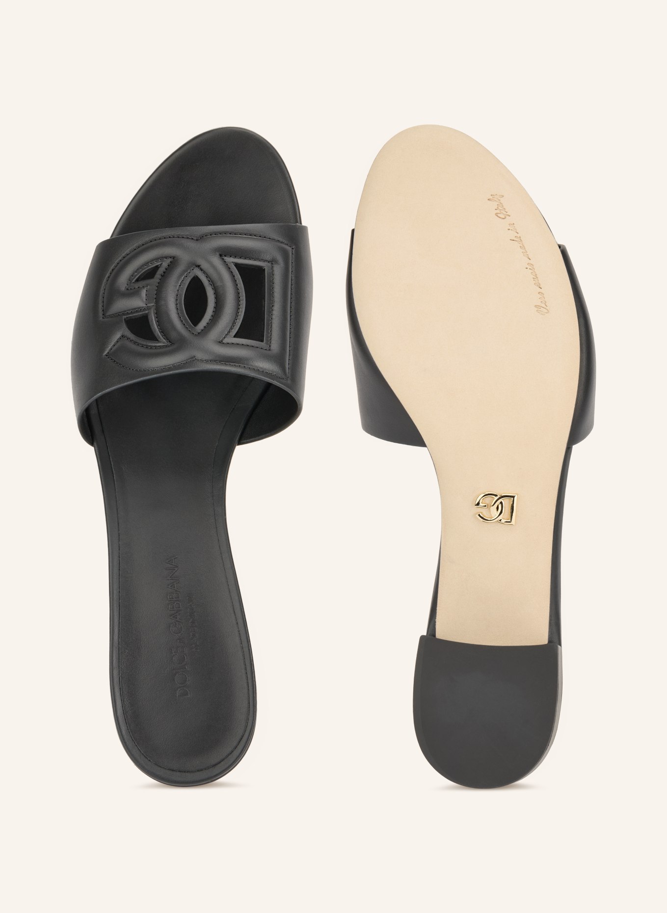 DOLCE & GABBANA Mules: BLACK