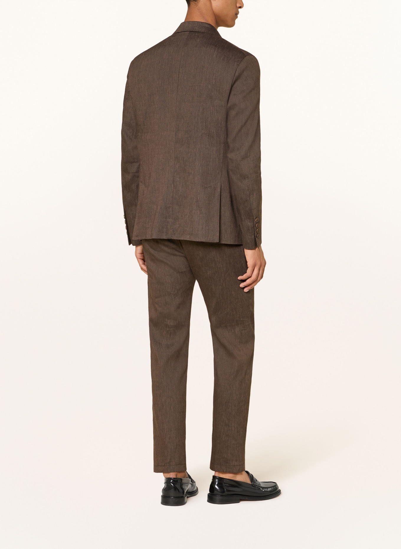 DRYKORN Anzugsakko YAMES Slim Fit mit Leinen: 1104 braun