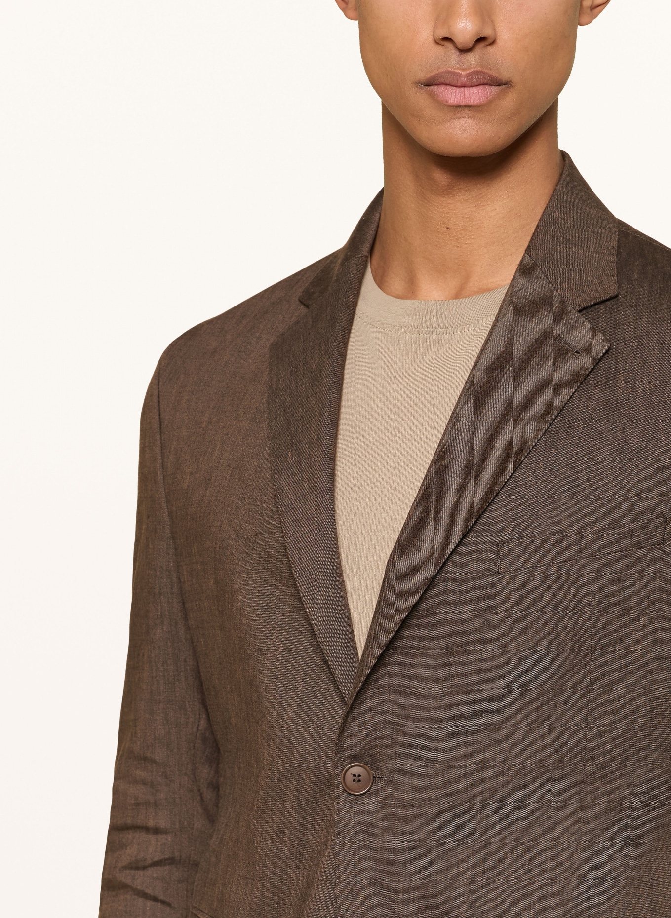 DRYKORN Anzugsakko YAMES Slim Fit mit Leinen: 1104 braun