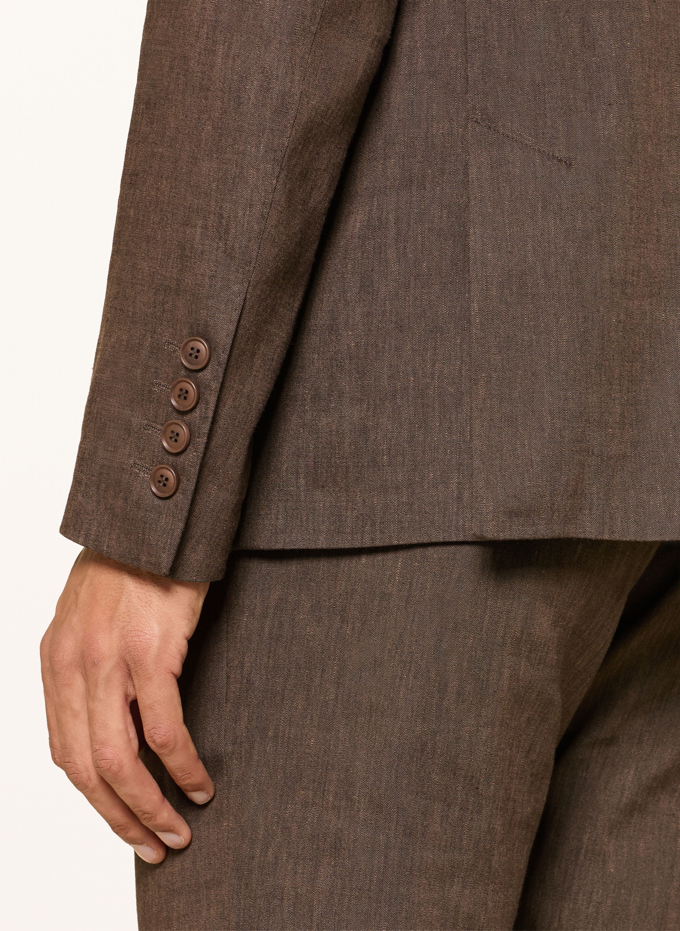 DRYKORN Anzugsakko YAMES Slim Fit mit Leinen: 1104 braun