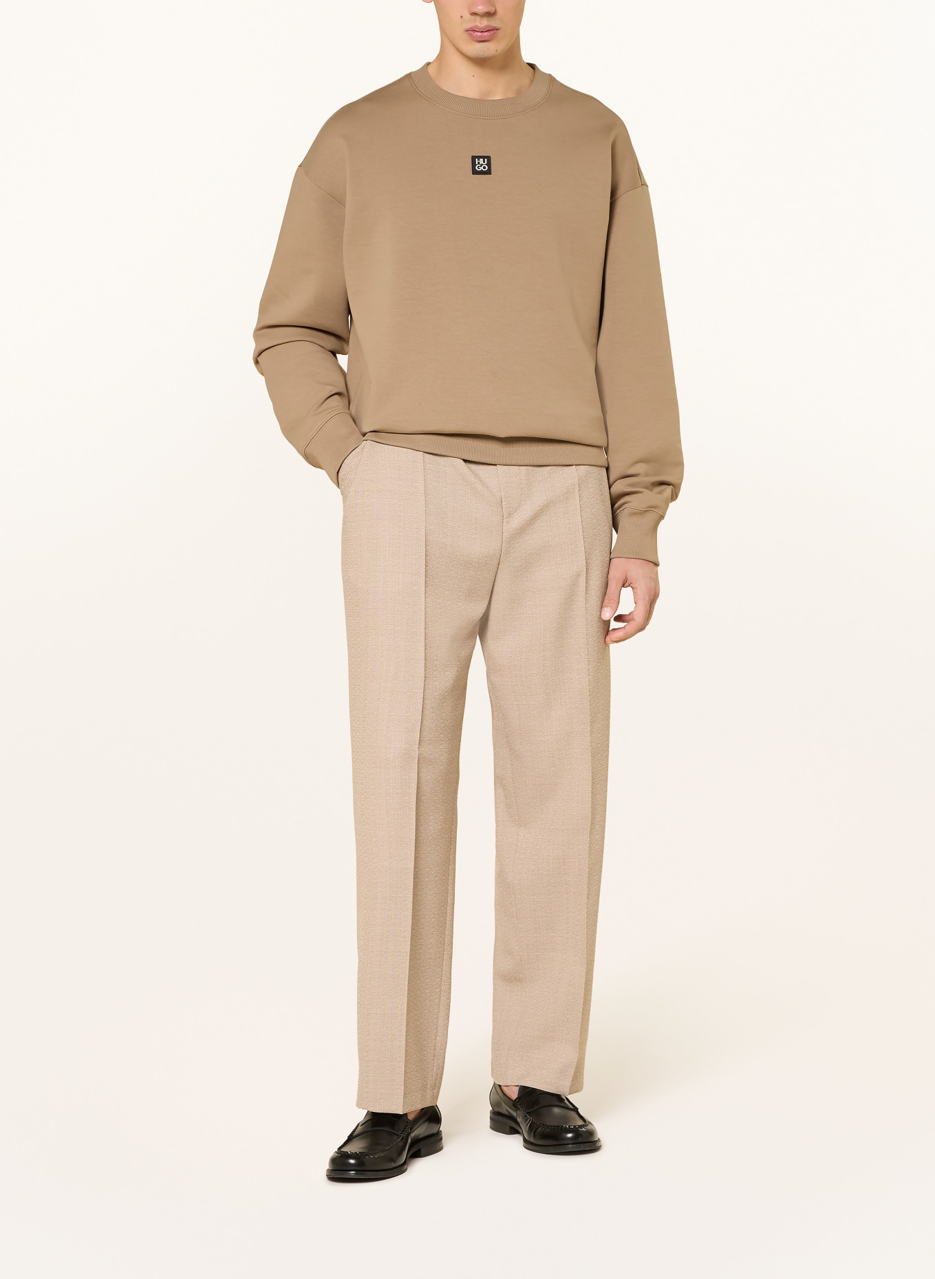 HUGO Sweatshirt DETTIL: CAMEL