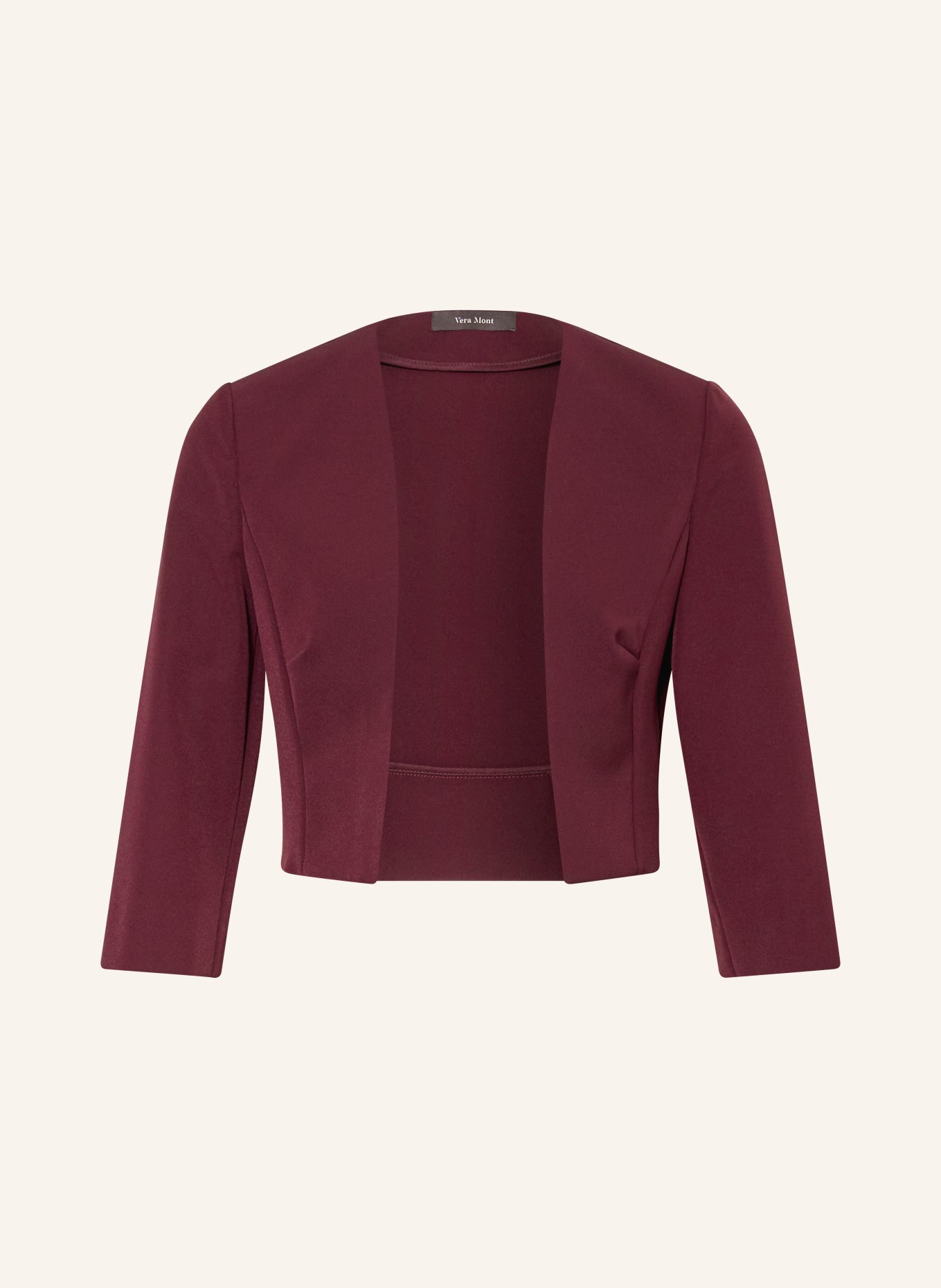 Vera Mont Bolero mit 3/4-Arm: DUNKELROT