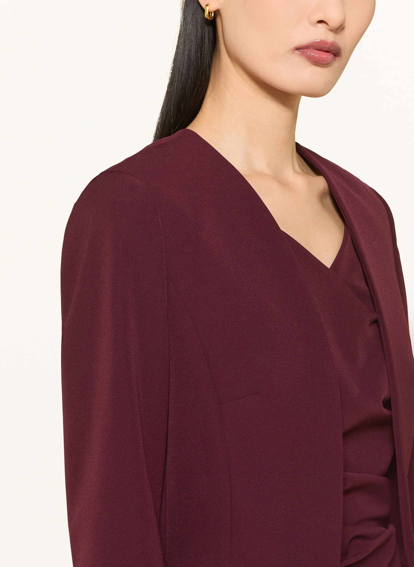 Vera Mont Bolero mit 3/4-Arm: DUNKELROT