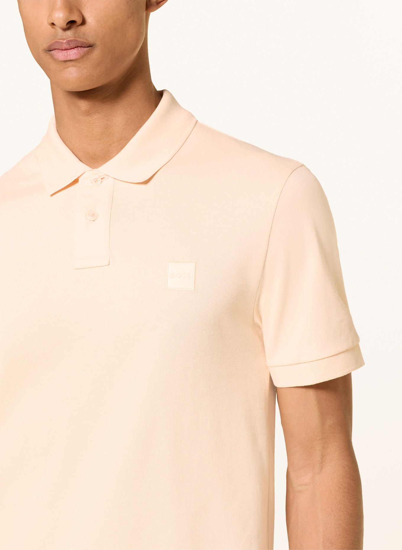 BOSS Jersey-poloskjorte PASSENGER: LYSEORANGE