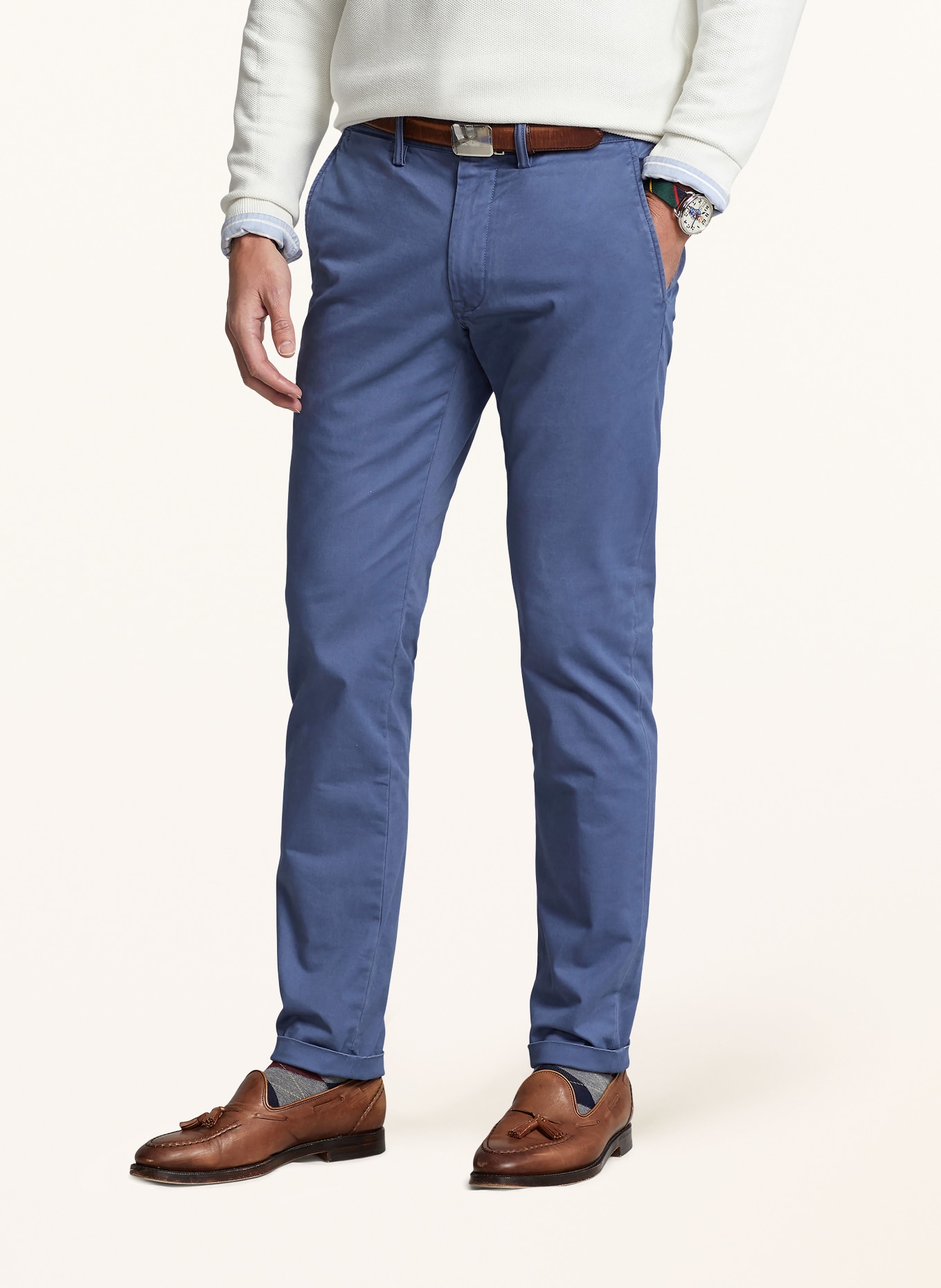 POLO RALPH LAUREN Chino Slim Stretch Fit: BLAU