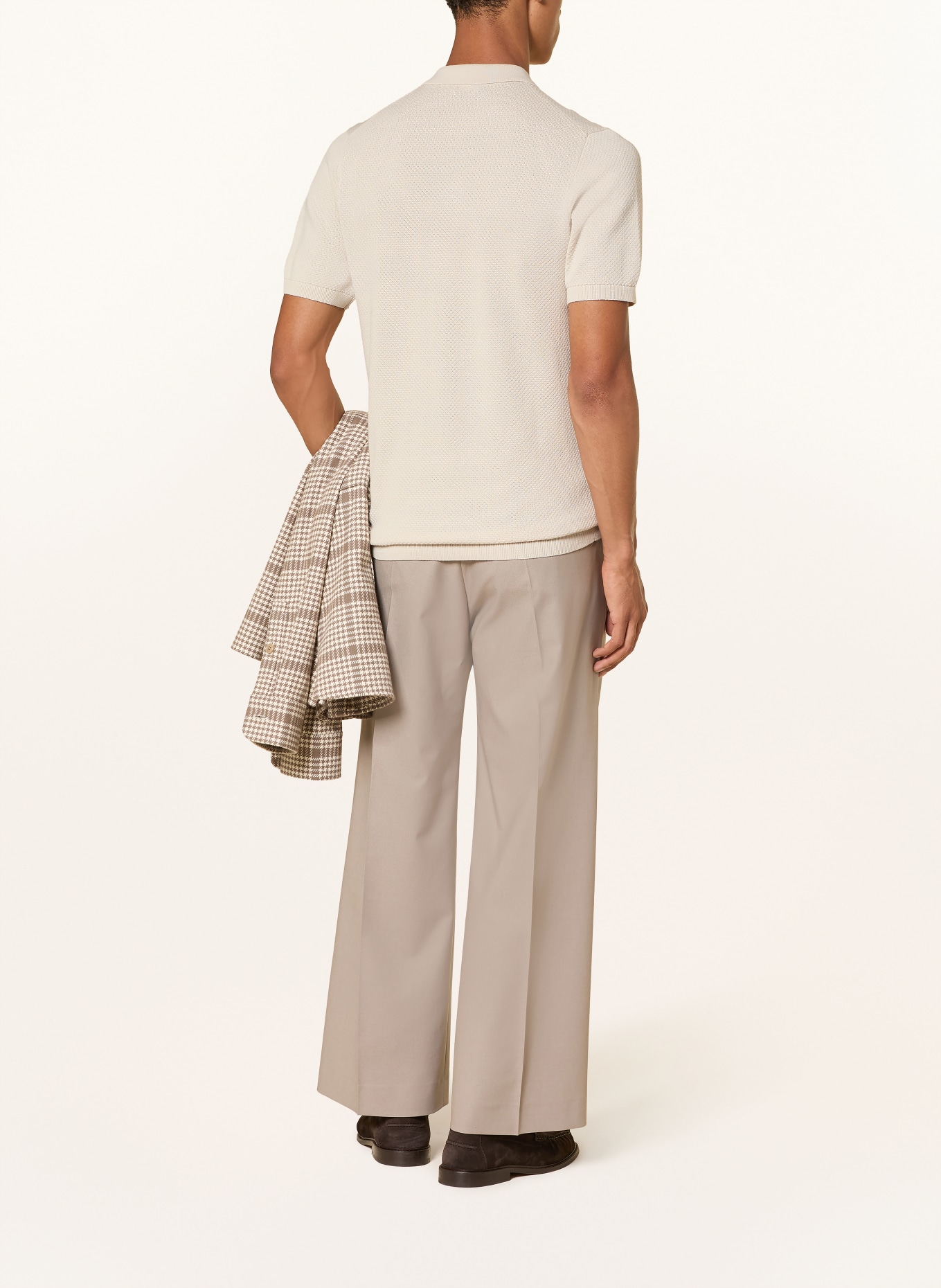 DRYKORN Gebreid poloshirt TRITON Regular Fit: ECRU